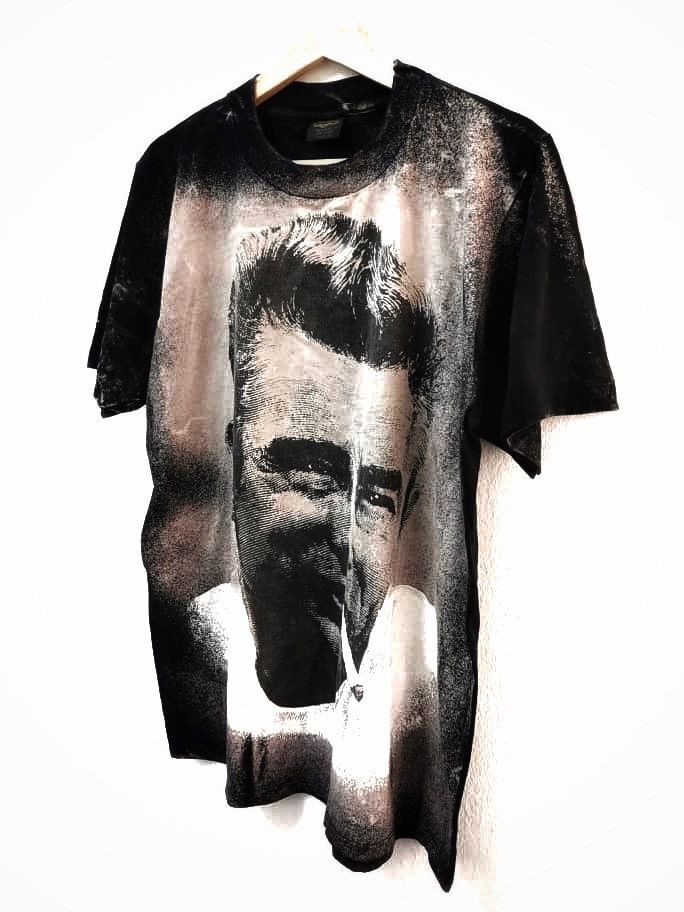 Vintage VINTAGE 90s JAMES DEAN American Movie All Over Print TShirt Size US L / EU 52-54 / 3 - 4 Thumbnail