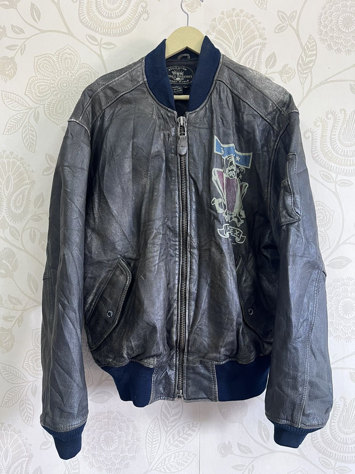 Vintage Avirex Freewheelers Goat Skin Leather Jacket