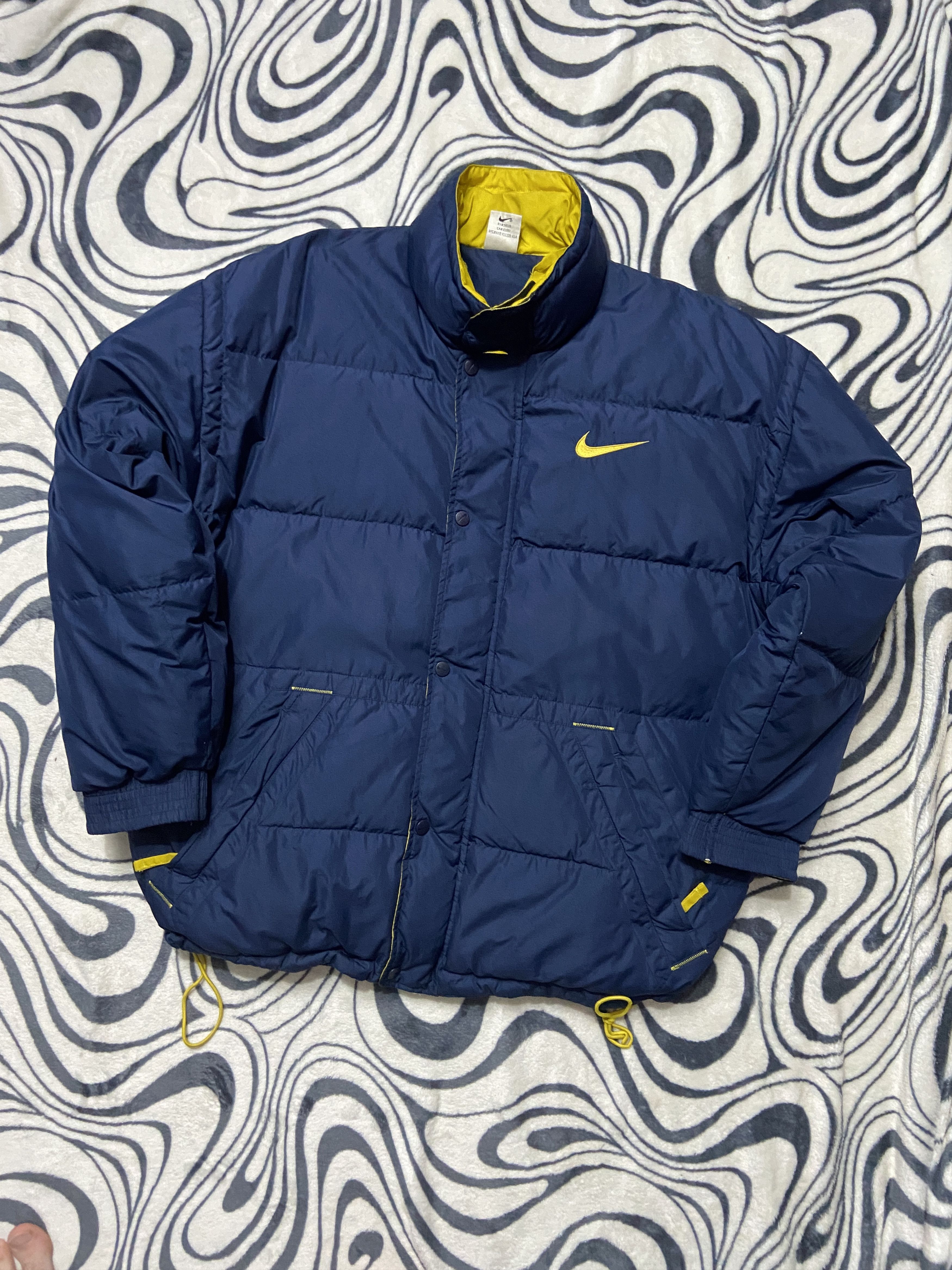 Nike Nike Vintage Mens Down Puffer Jacket Size US M / EU 48-50 / 2 - 1 Thumbnail