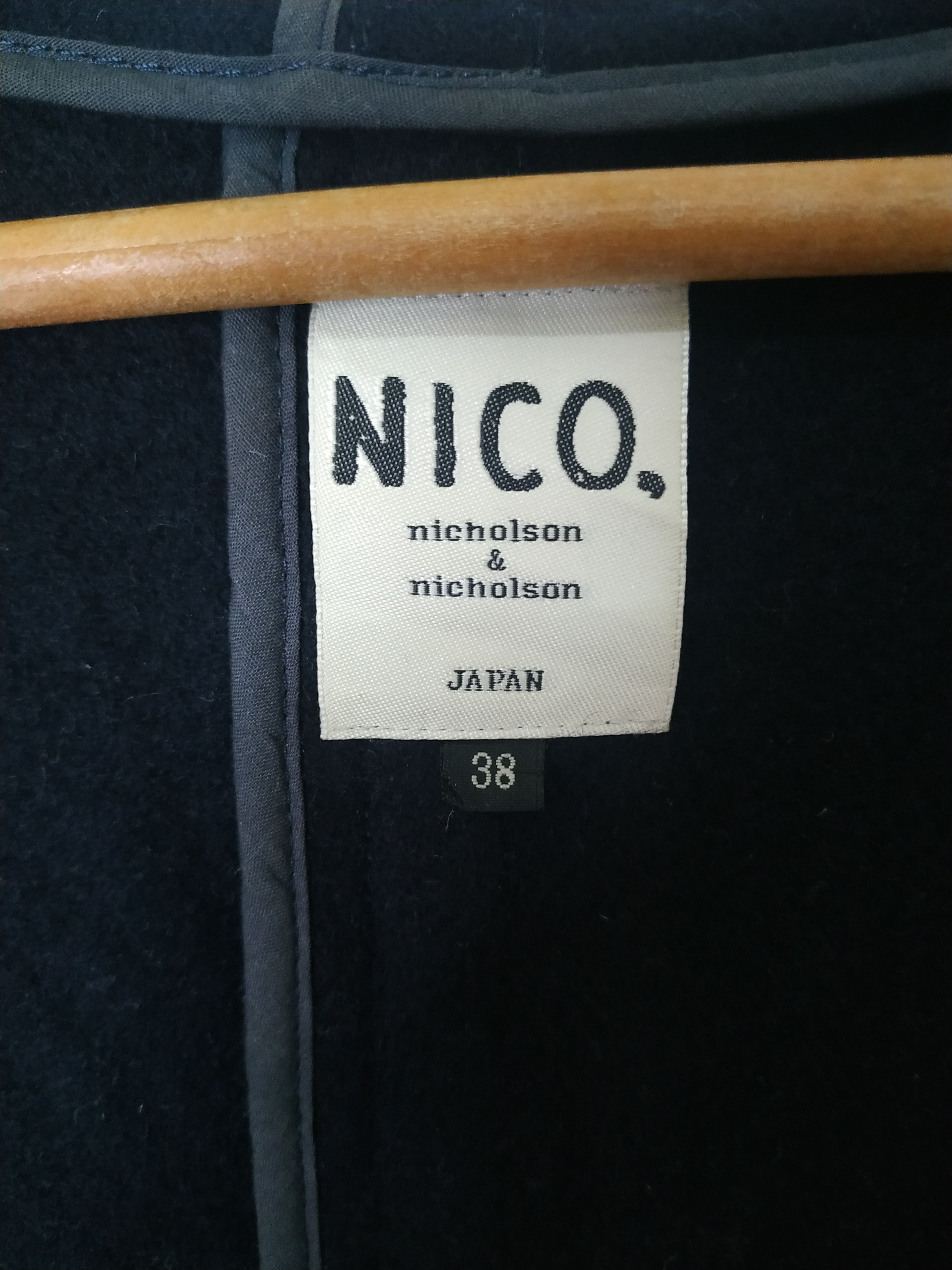 Japanese Brand Nico,Nicholson&Nicholson Wool Toppe Coat Cape Made in Japan Size XS / US 0-2 / IT 36-38 - 6 Thumbnail