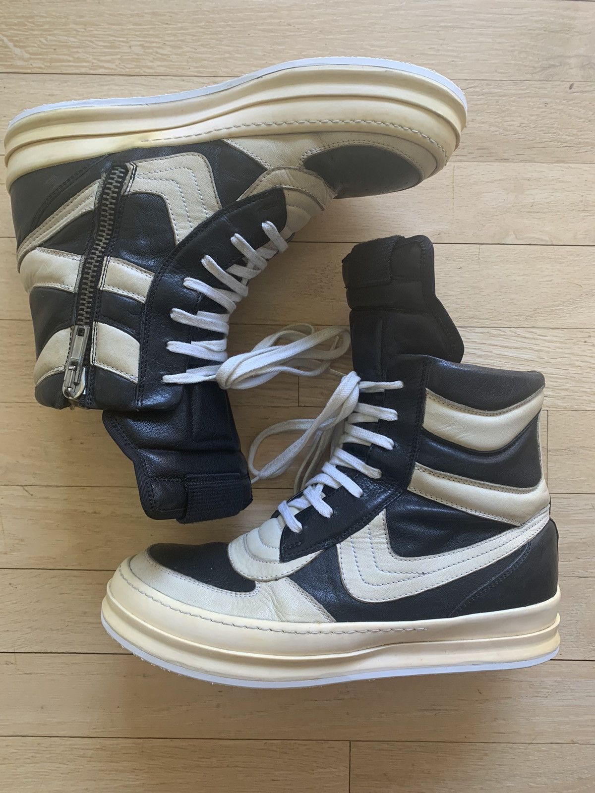 Rick Owens Dunks Black / White EU 41 RU1886 LBO | Grailed