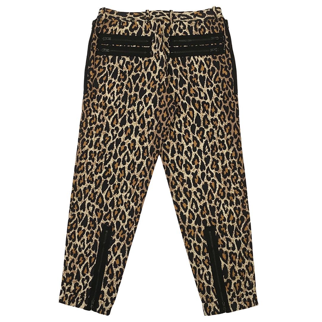 Number (N)ine 2003 Crying Heart Leopard Print Bondage Pants