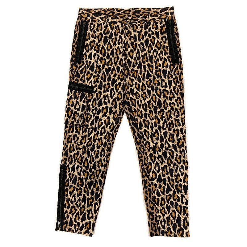 image of Number N Ine Number (N)Ine 2003Ss/aw Crying Heart Leopard Cargo Pants, Men's (Size 31)