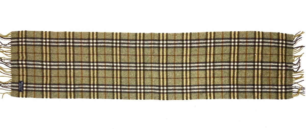 Burberry × Vintage 90's BURBERRYS OF LONDON SCARVE CHECKEDERED MADE IN ENGLAND Size ONE SIZE - 4 Thumbnail