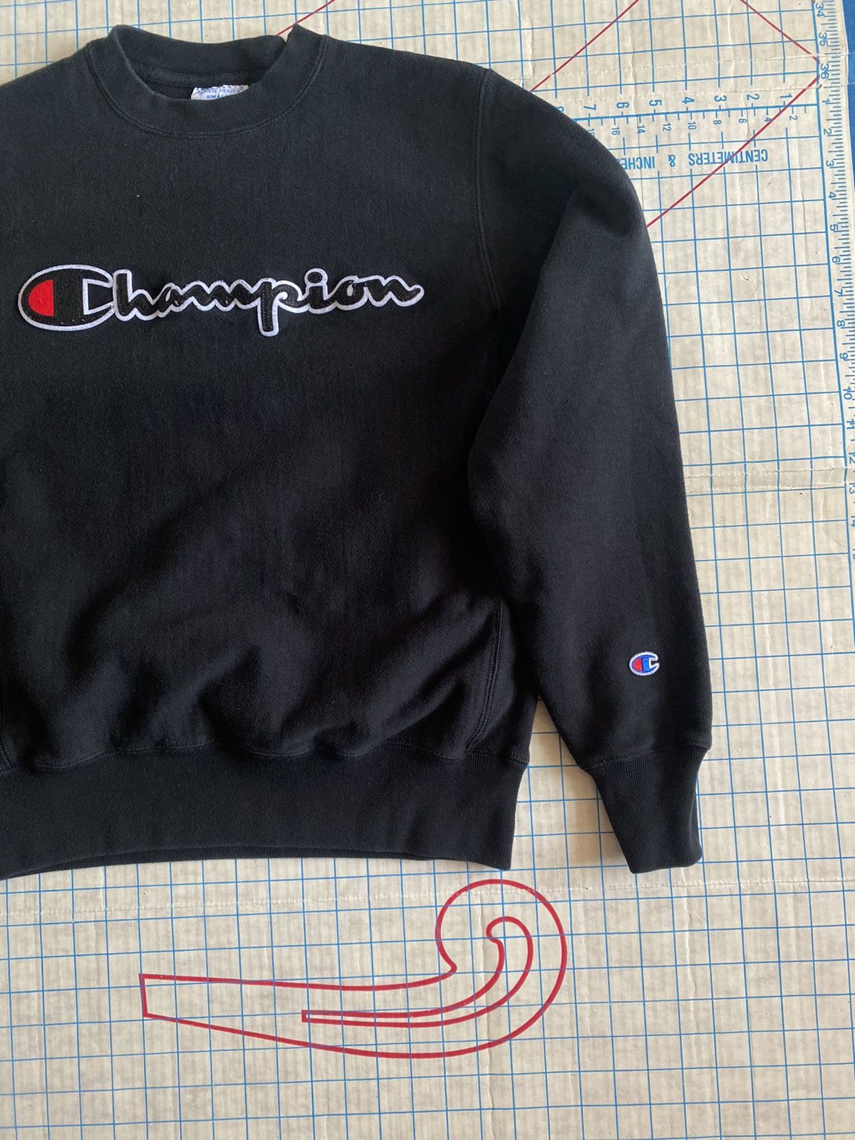 Champion Champion Reverse Weave Big Spell Out Crew Sweater Small Size US S / EU 44-46 / 1 - 4 Thumbnail