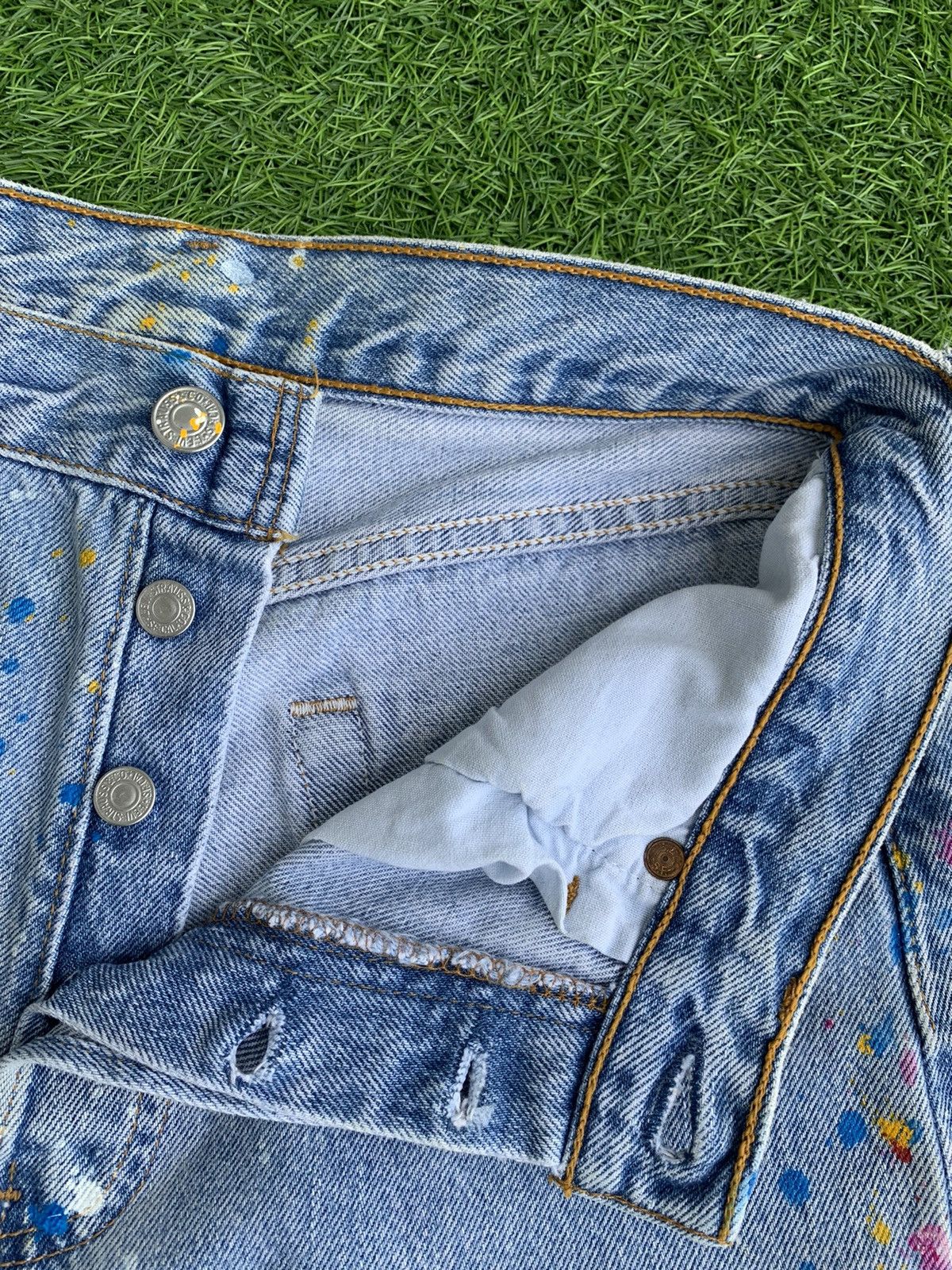 Levi's Vintage Clothing Vintage Levis 501 Painter Denim Pant Size US 29 - 10 Thumbnail