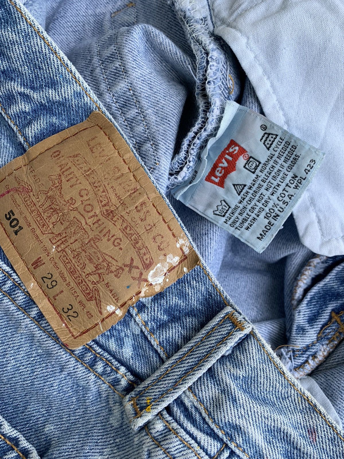 Levi's Vintage Clothing Vintage Levis 501 Painter Denim Pant Size US 29 - 9 Thumbnail