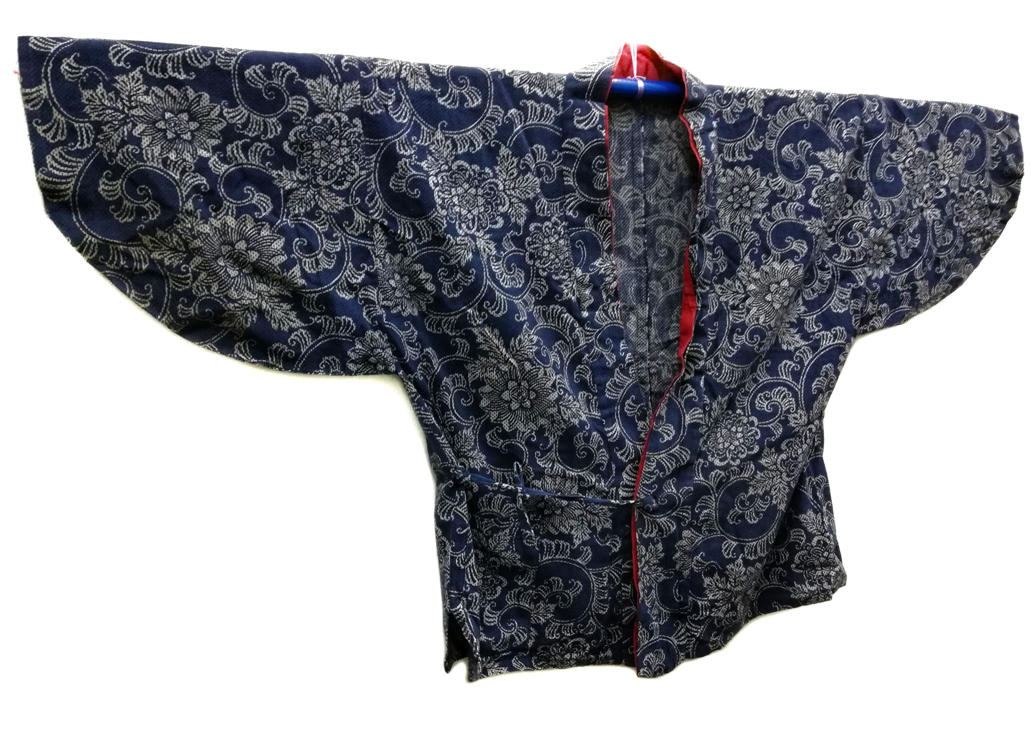 Art Comes First × Indigo × Japanese Brand 🔥Sashiko Drawstrings Kowatari Kimono Boro Fabric Printed Size US L / EU 52-54 / 3 - 2 Thumbnail