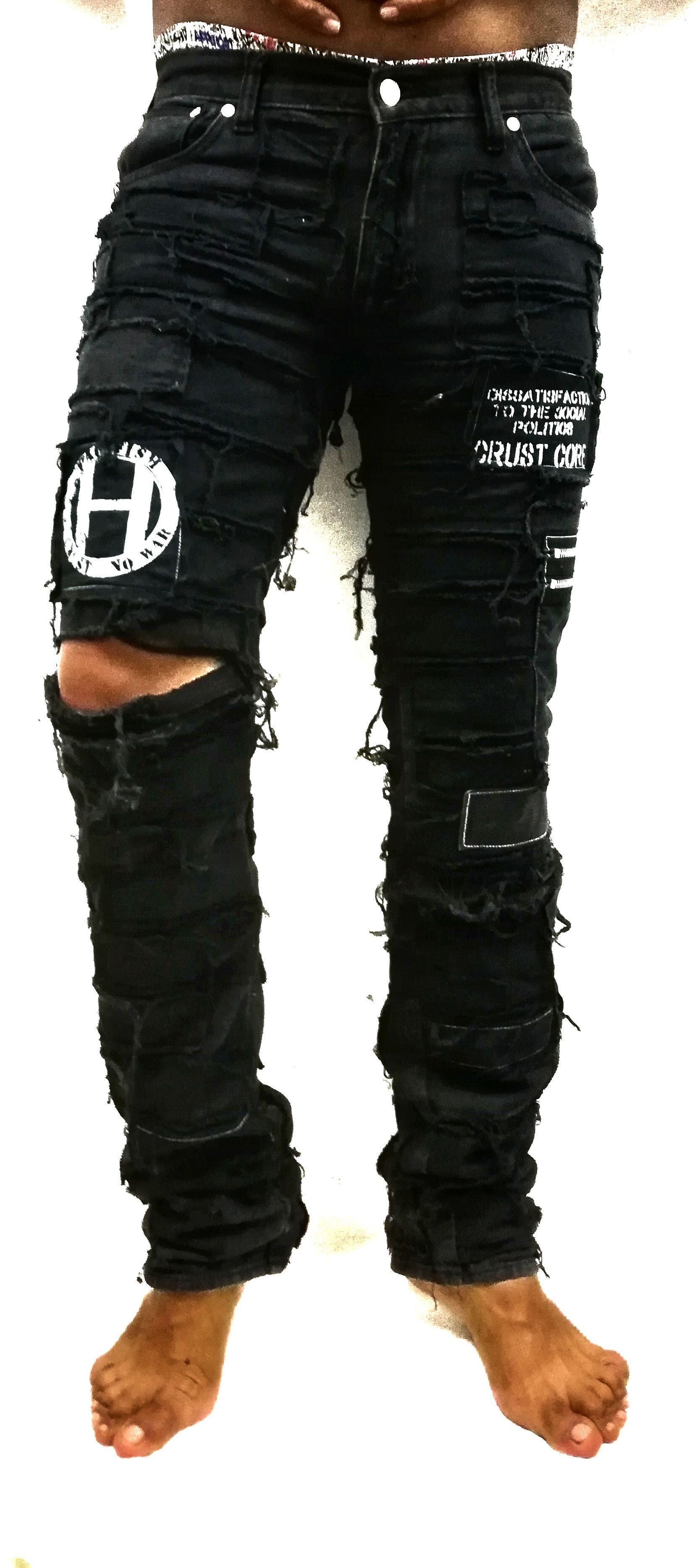 Japanese Brand × Seditionaries 🔥Hide Rock Pants Design Iconic Similar UNDERCOVER SS03🔥 Size US 30 / EU 46 - 2 Thumbnail