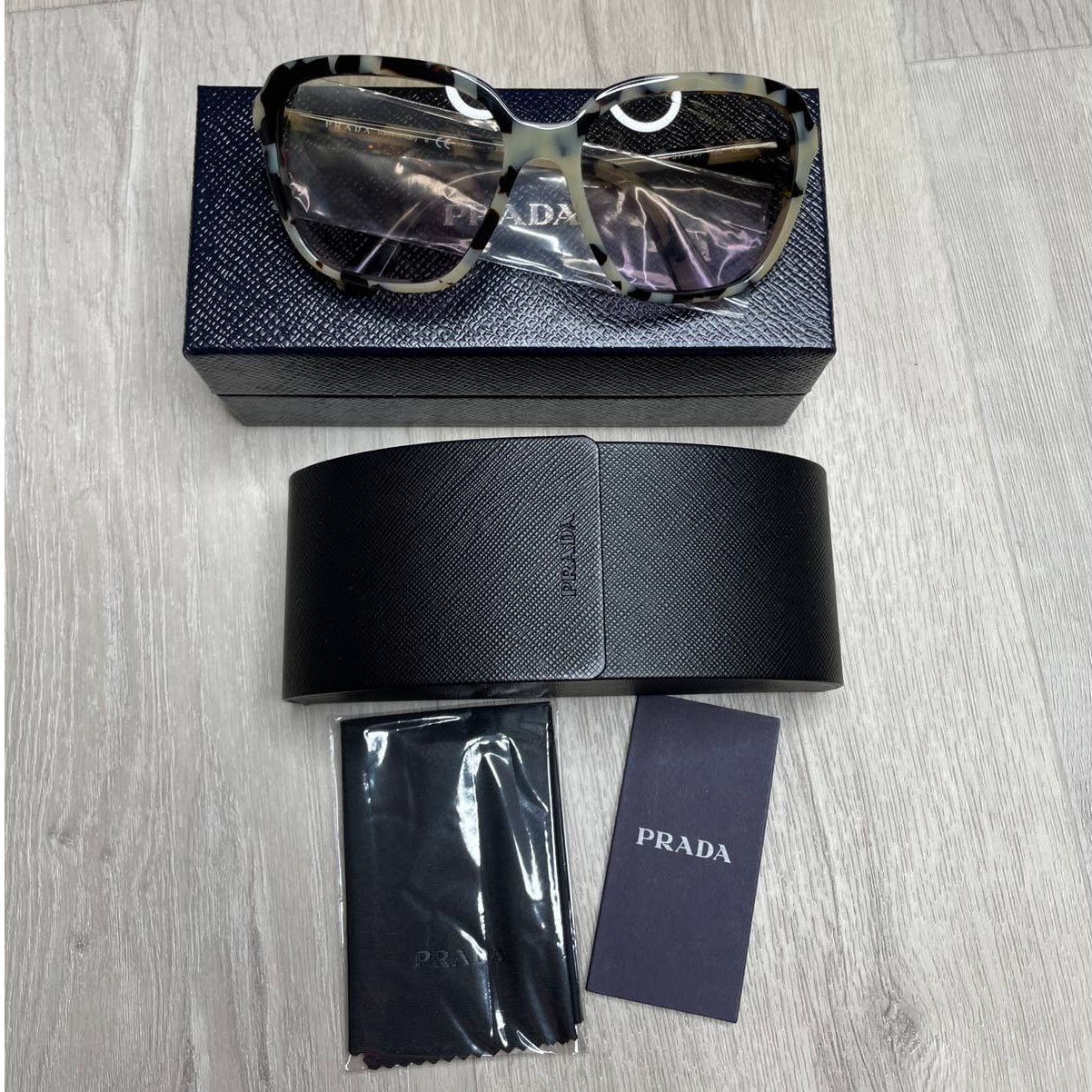 Prada Prada Square 58mm Sunglasses PR 10VS 511757 in White Havana Size ONE SIZE - 9 Thumbnail