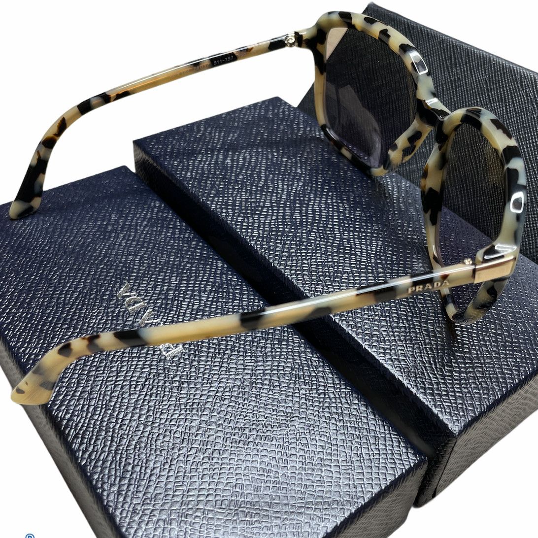 Prada Prada Square 58mm Sunglasses PR 10VS 511757 in White Havana Size ONE SIZE - 4 Thumbnail