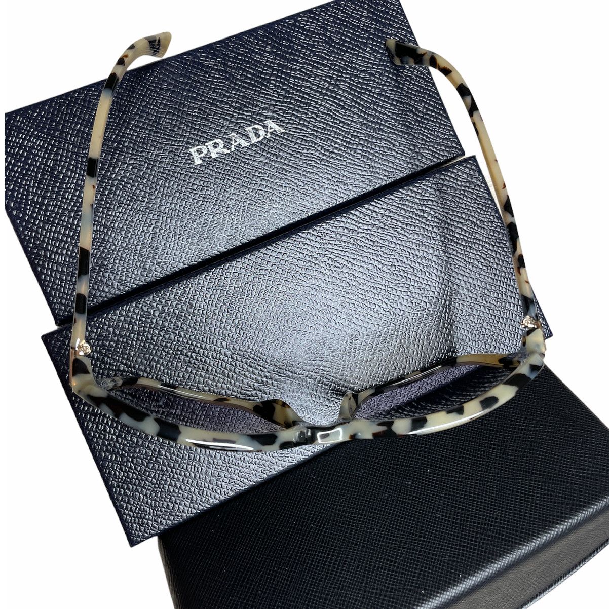 Prada Prada Square 58mm Sunglasses PR 10VS 511757 in White Havana Size ONE SIZE - 5 Thumbnail
