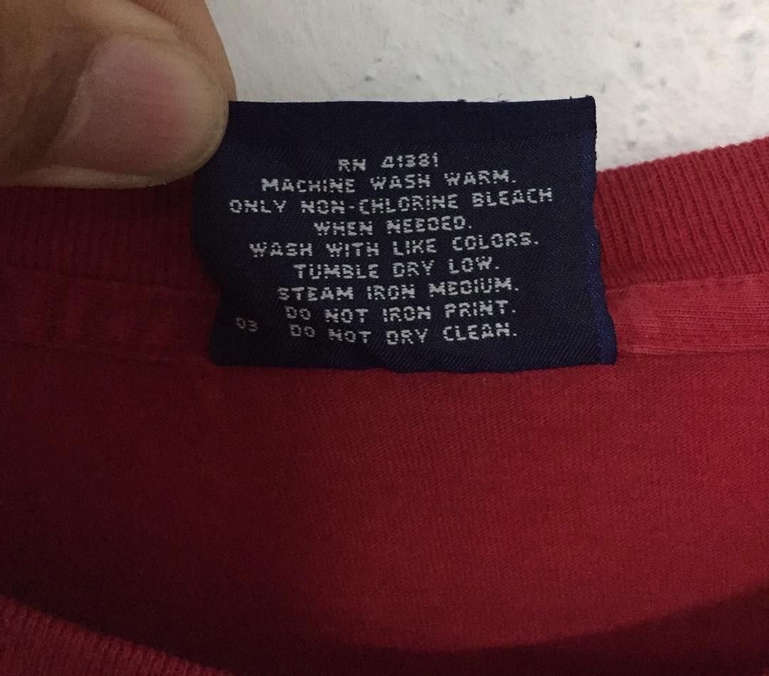 Polo Ralph Lauren × Ralph Lauren × Ralph Lauren Sport Ralph Lauren Polo Sport red t-shirt spell out logo Size US L / EU 52-54 / 3 - 8 Thumbnail