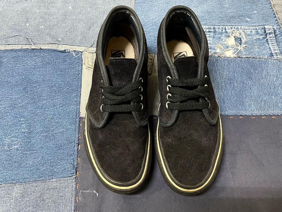 Vintage Vintage 90s vans Chukka black suede made in USA | Grailed