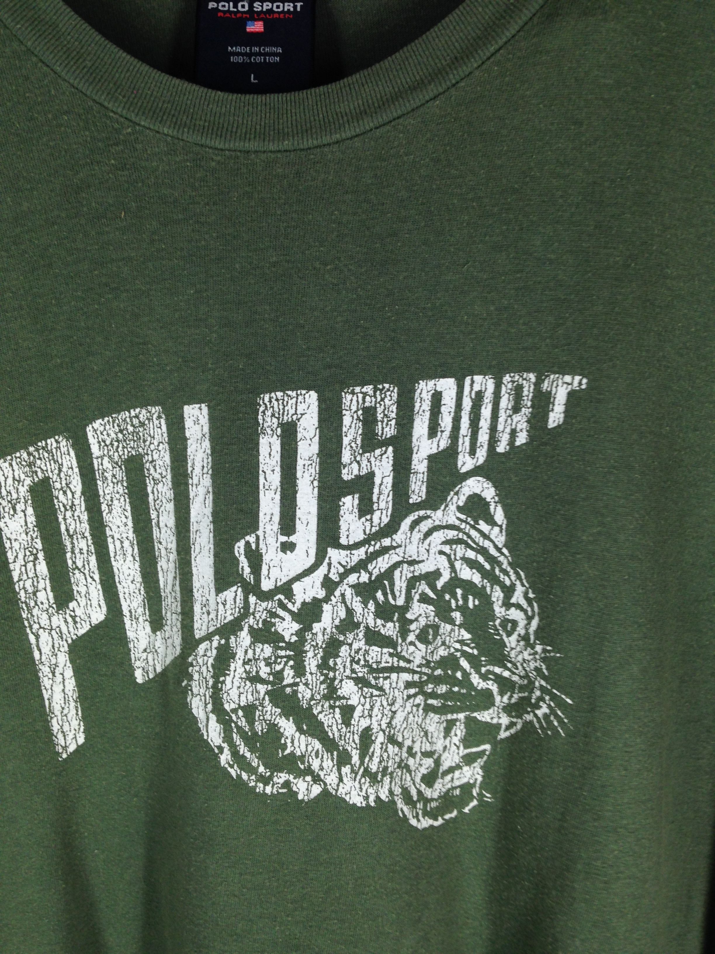 Polo Ralph Lauren Vintage Polo Sport Ralph Lauren Spell Out Tee Shirt Size US L / EU 52-54 / 3 - 2 Thumbnail
