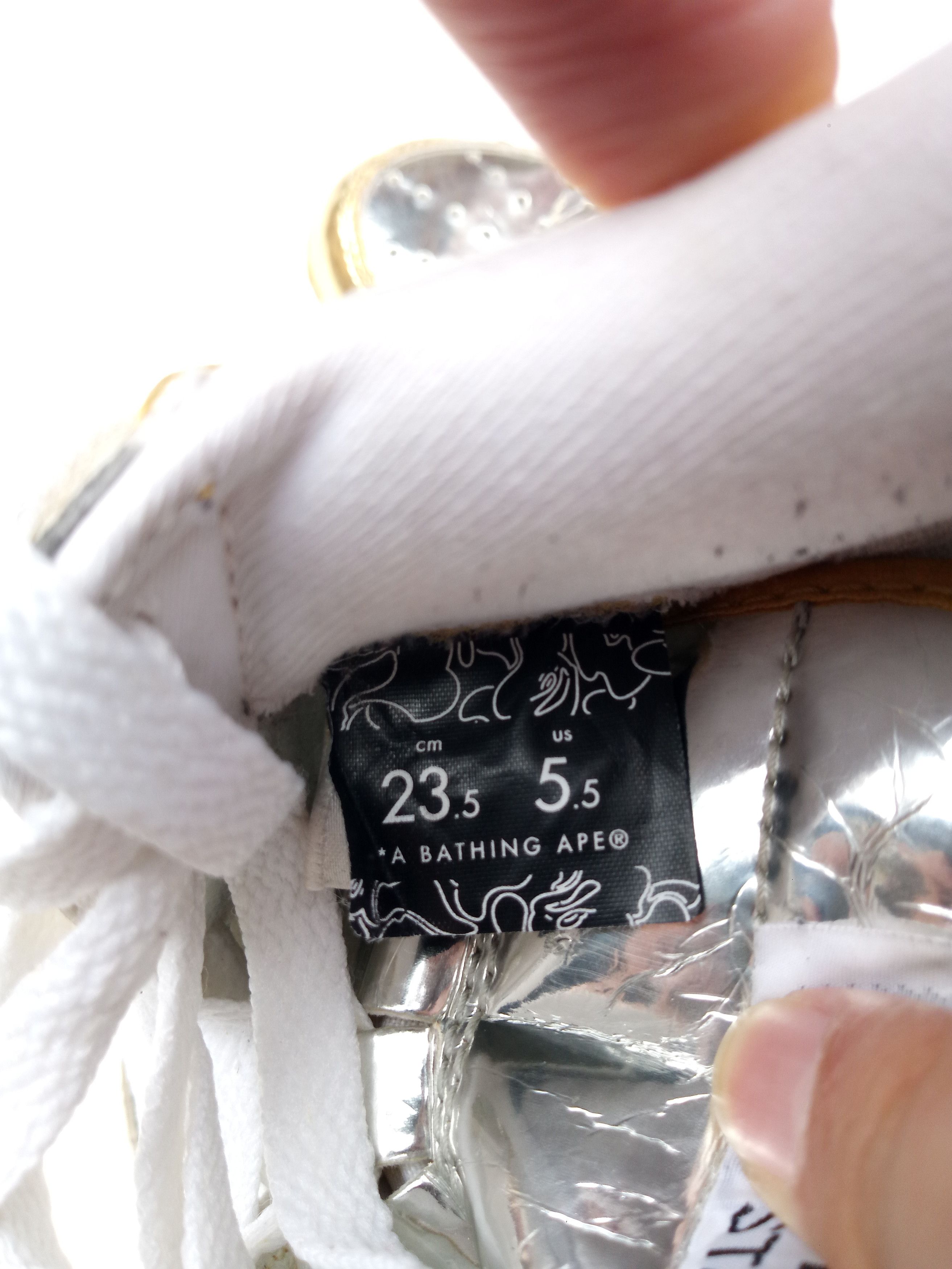 Bape Bapesta Foil 2009 Size US 5.5 / EU 38 - 9 Thumbnail