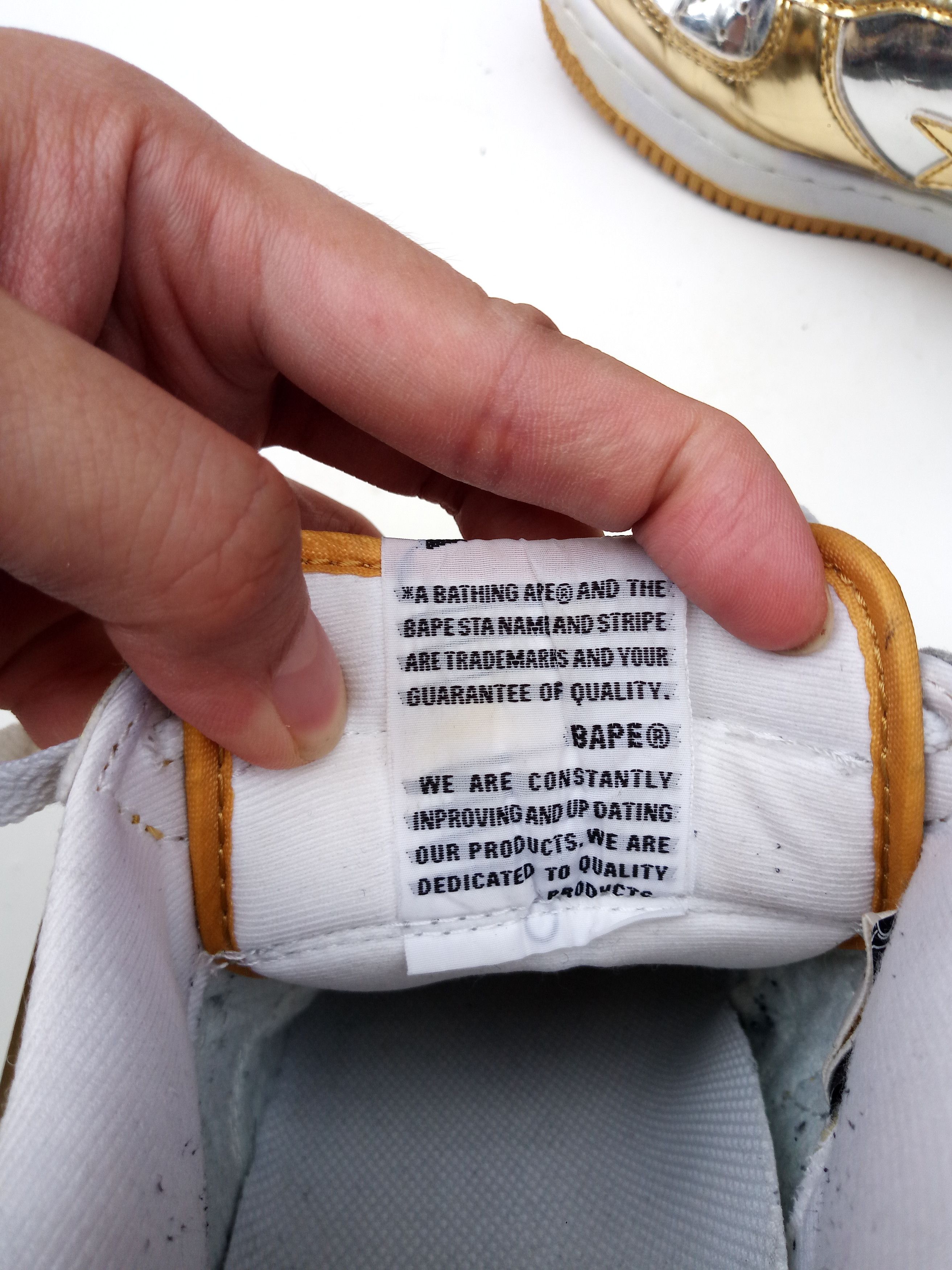 Bape Bapesta Foil 2009 Size US 5.5 / EU 38 - 8 Thumbnail