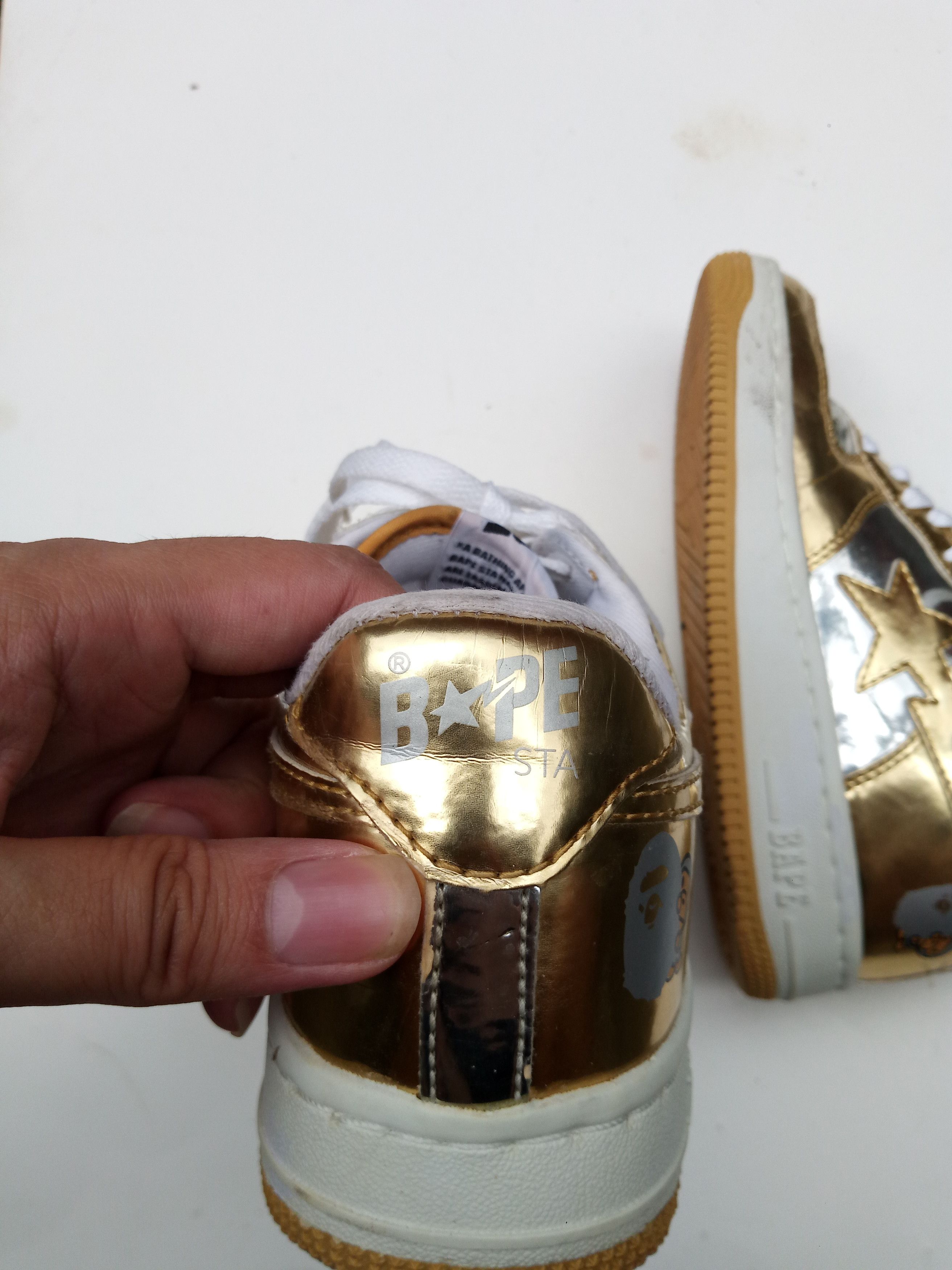 Bape Bapesta Foil 2009 Size US 5.5 / EU 38 - 6 Thumbnail