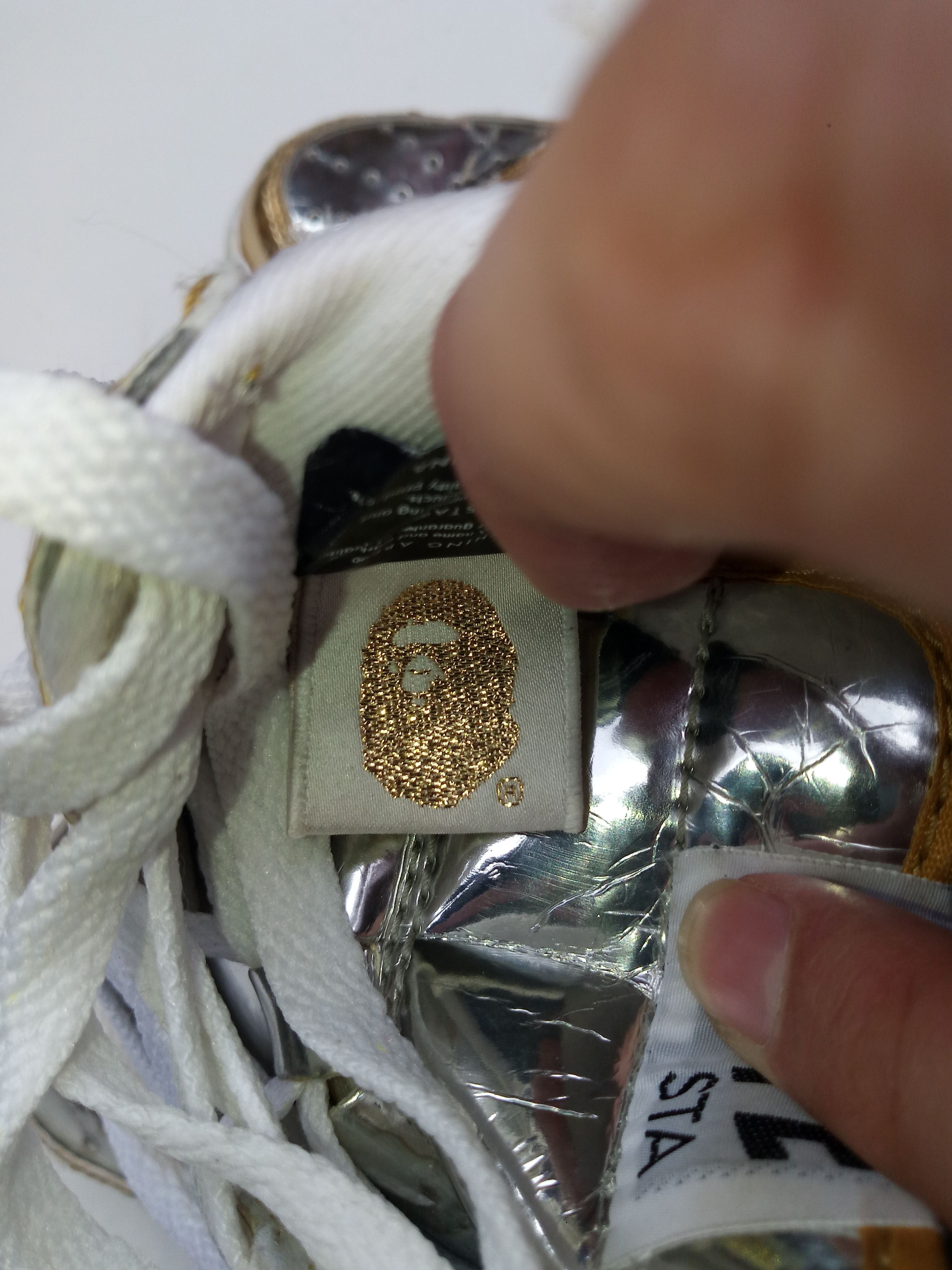 Bape Bapesta Foil 2009 Size US 5.5 / EU 38 - 10 Thumbnail