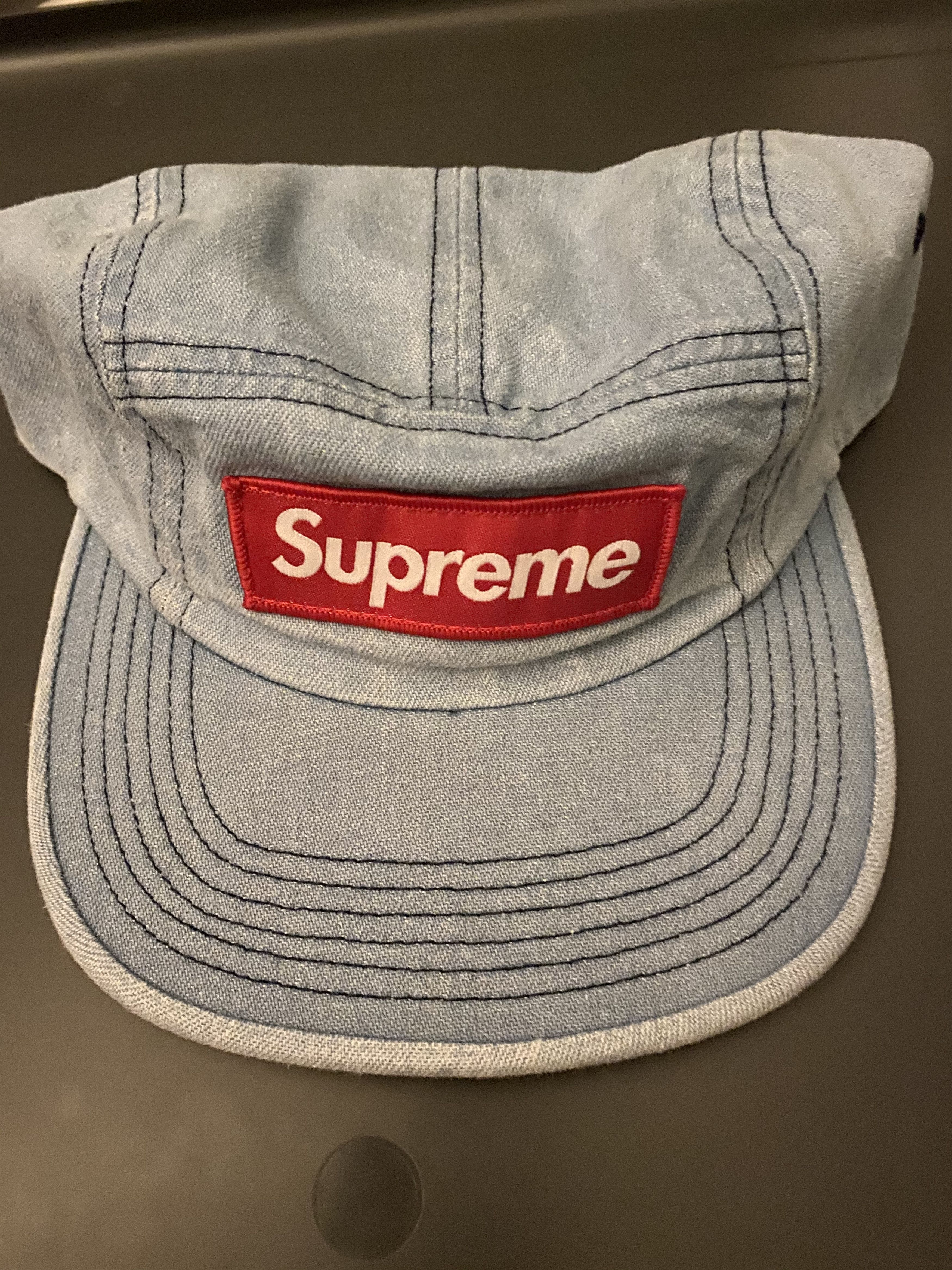 Supreme Washed Chino Twill Camp Cap | Grailed