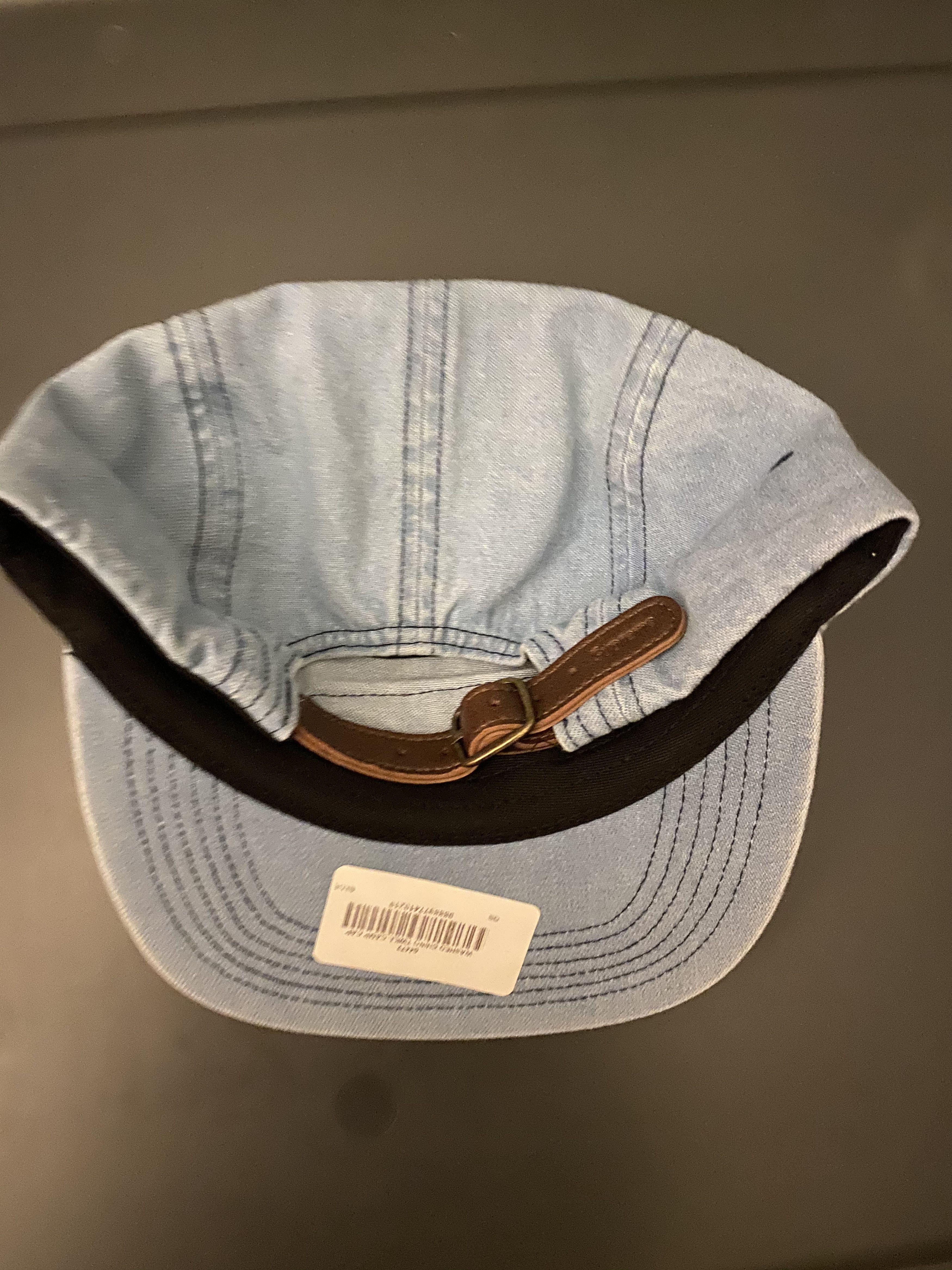 Supreme Supreme Washed Chino Twill Camp Cap Denim Blue Size ONE SIZE - 2 Thumbnail