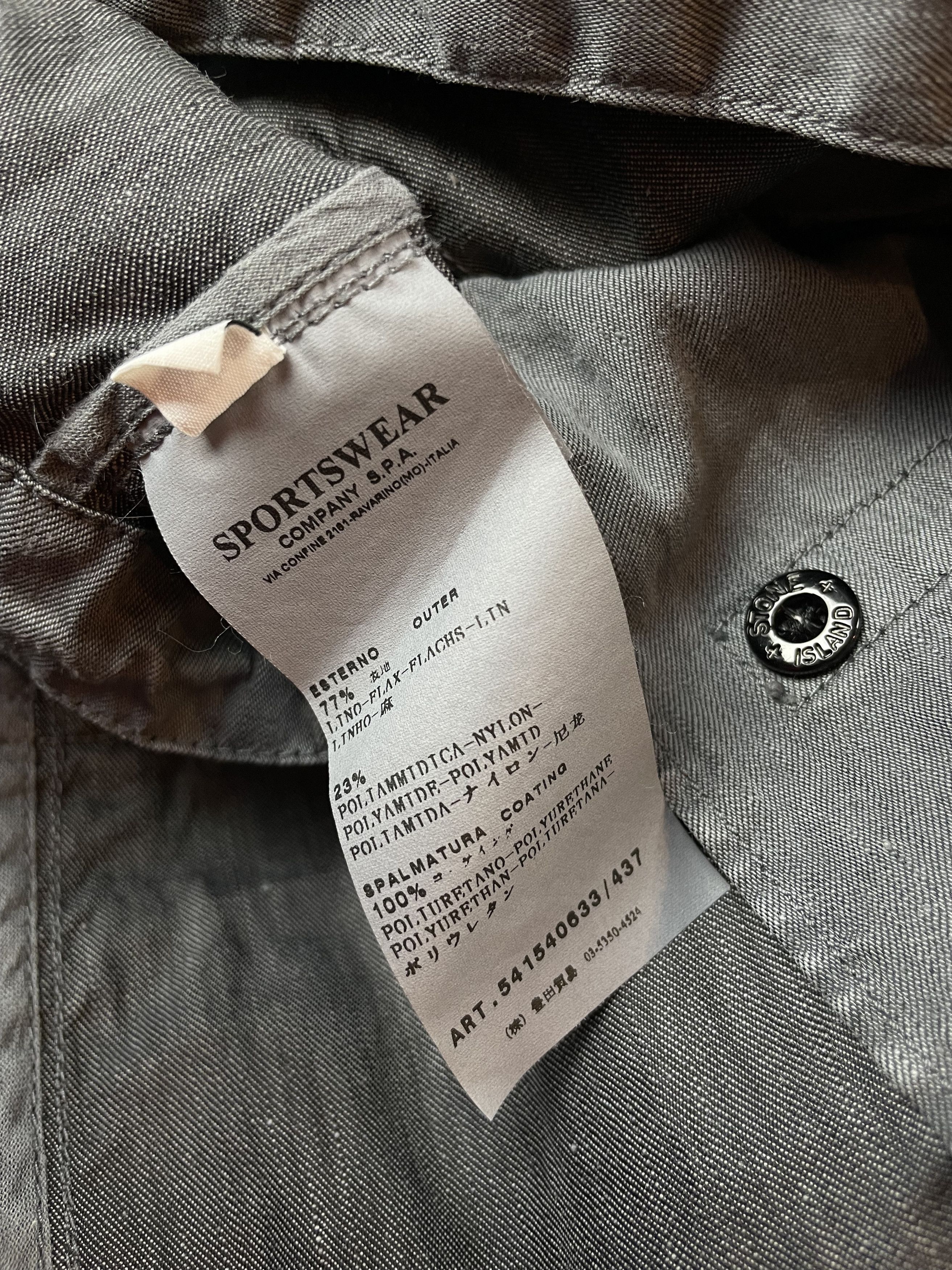 Stone Island × Vintage Stone Island Vintage Lino Flax Jacket Size US M / EU 48-50 / 2 - 14 Thumbnail