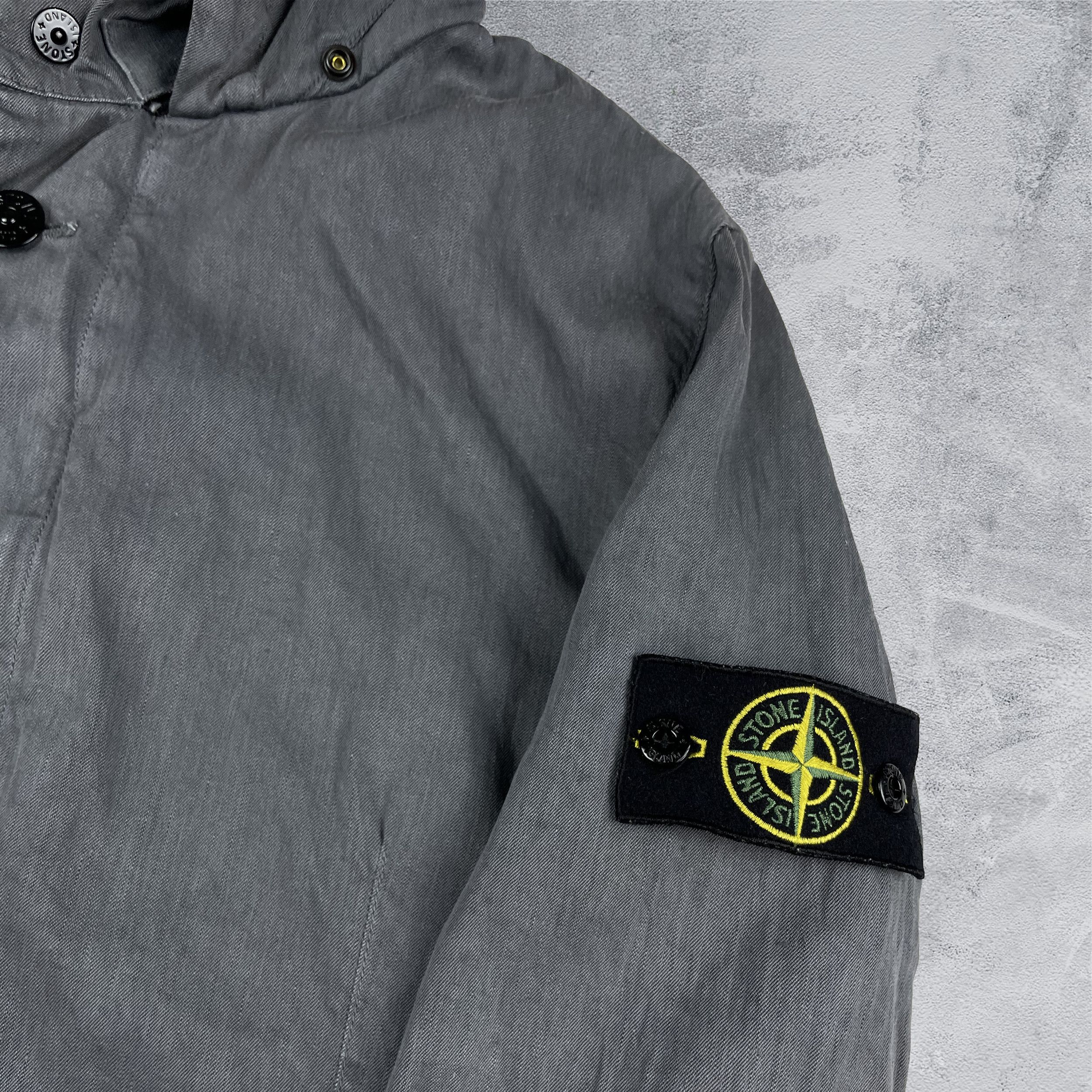 Stone Island × Vintage Stone Island Vintage Lino Flax Jacket Size US M / EU 48-50 / 2 - 2 Thumbnail