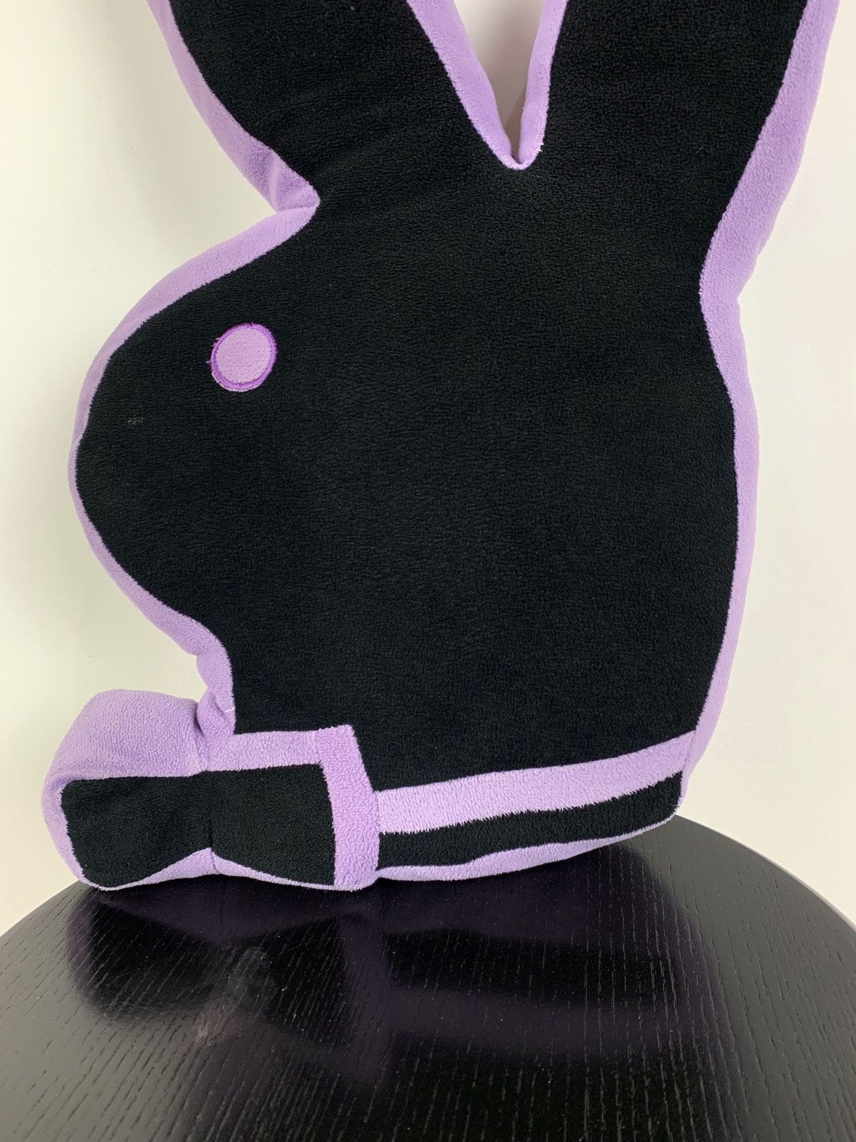 Playboy Vintage Playboy Black/Purple Rabbit Pillow Size ONE SIZE - 8 Thumbnail