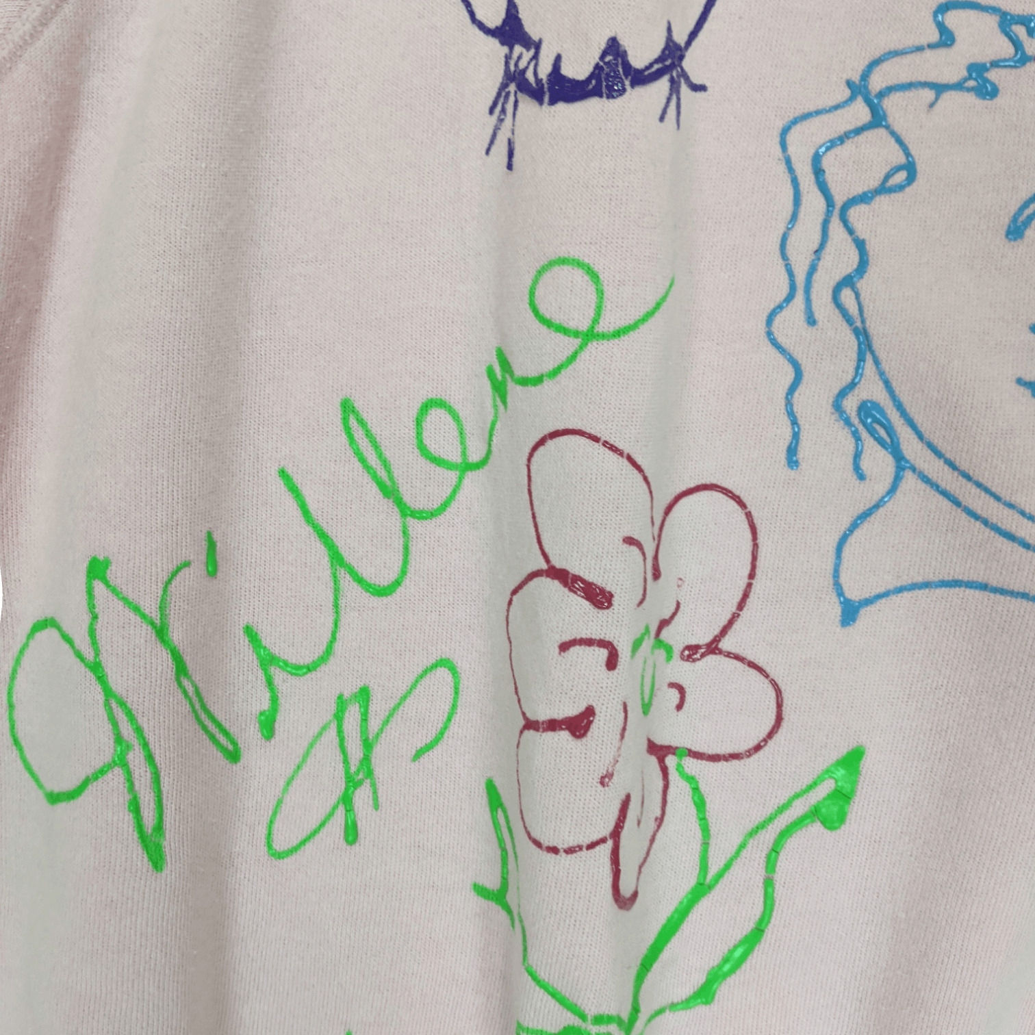 Hanes Vintage 80's HANES Family Picture Kid Drawing Sweatshirt Size US XL / EU 56 / 4 - 6 Thumbnail