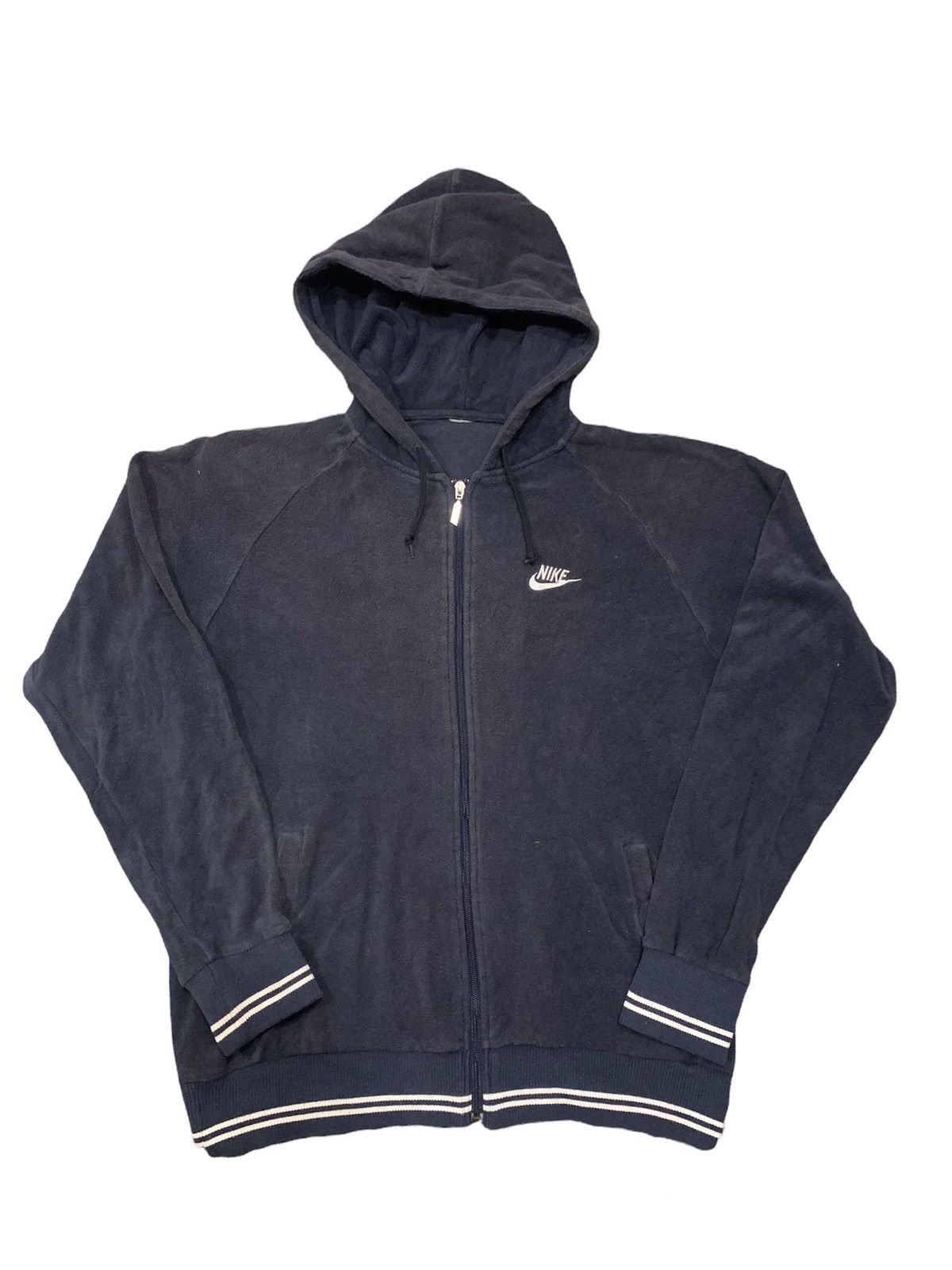 Nike × Vintage Sunfaded Nike Y2K Small Swoosh Hoodie Size US L / EU 52-54 / 3 - 1 Thumbnail
