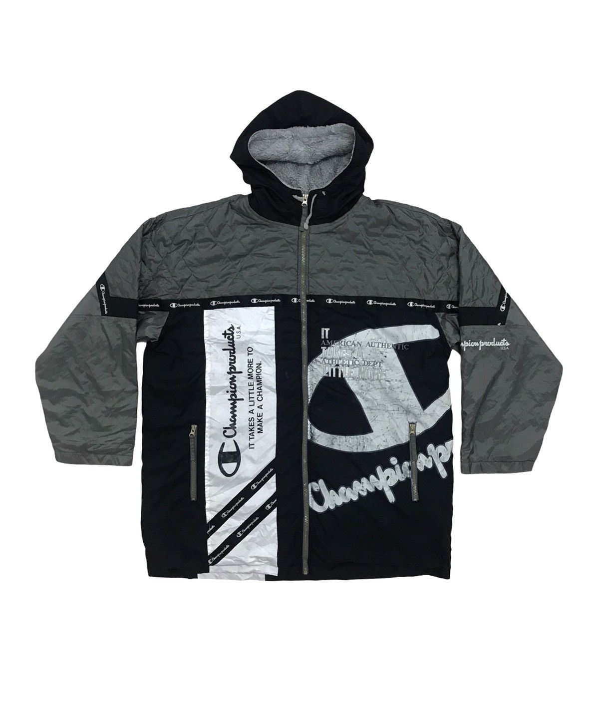 Champion Vintage Champion Spell Parka Jacket Spell out front & back Size US L / EU 52-54 / 3 - 1 Thumbnail