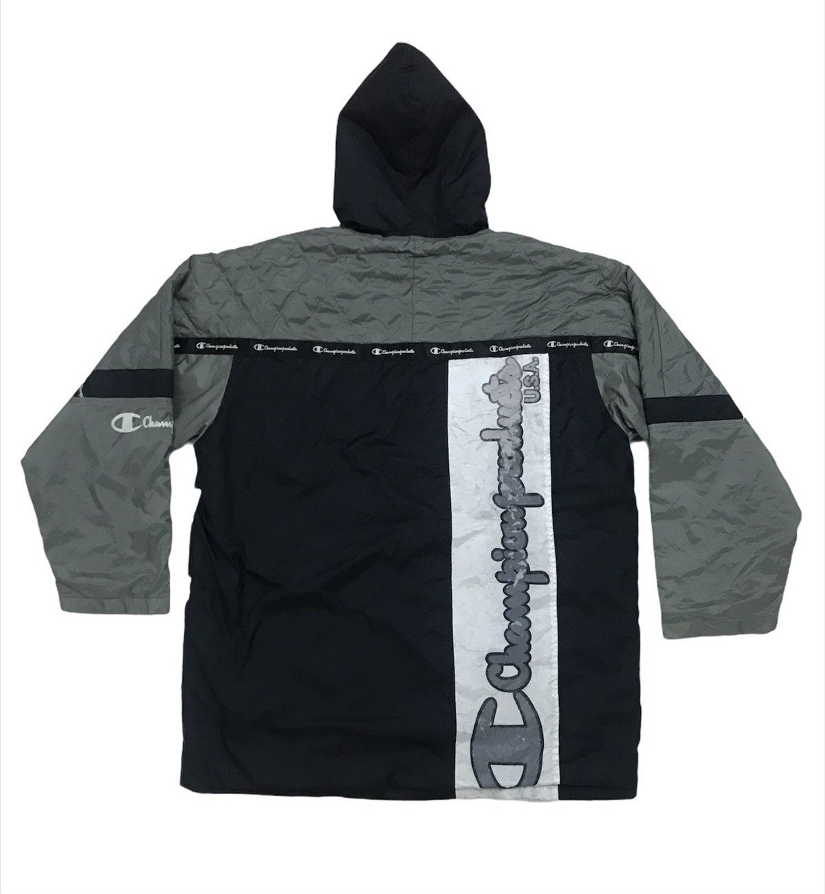 Champion Vintage Champion Spell Parka Jacket Spell out front & back Size US L / EU 52-54 / 3 - 4 Thumbnail