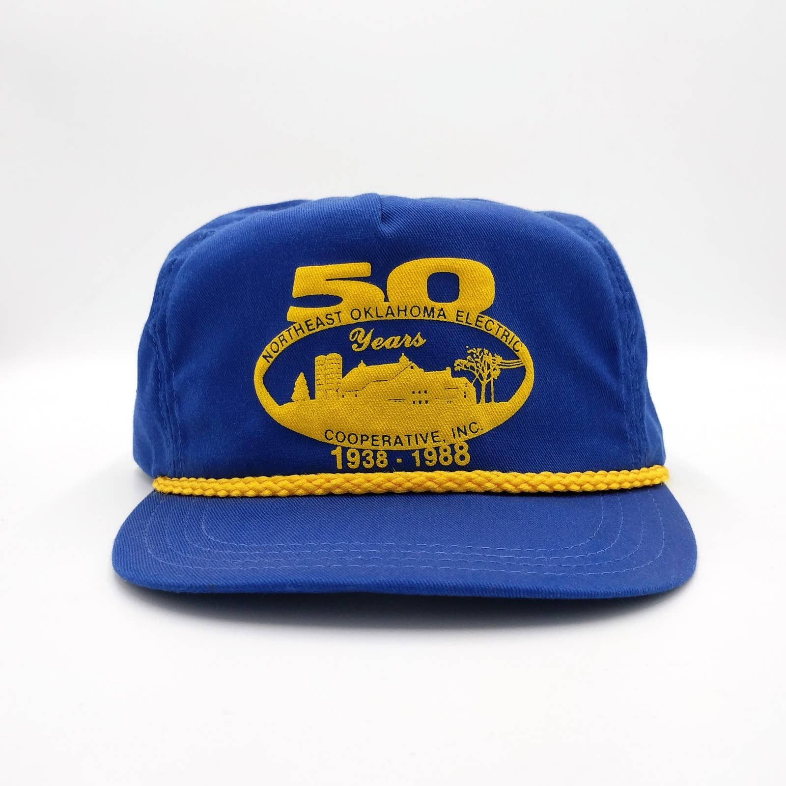 Vintage Vintage 50 Years NE Oklahoma Electric 1988 Trucker Hat 80s Size ONE SIZE - 2 Thumbnail