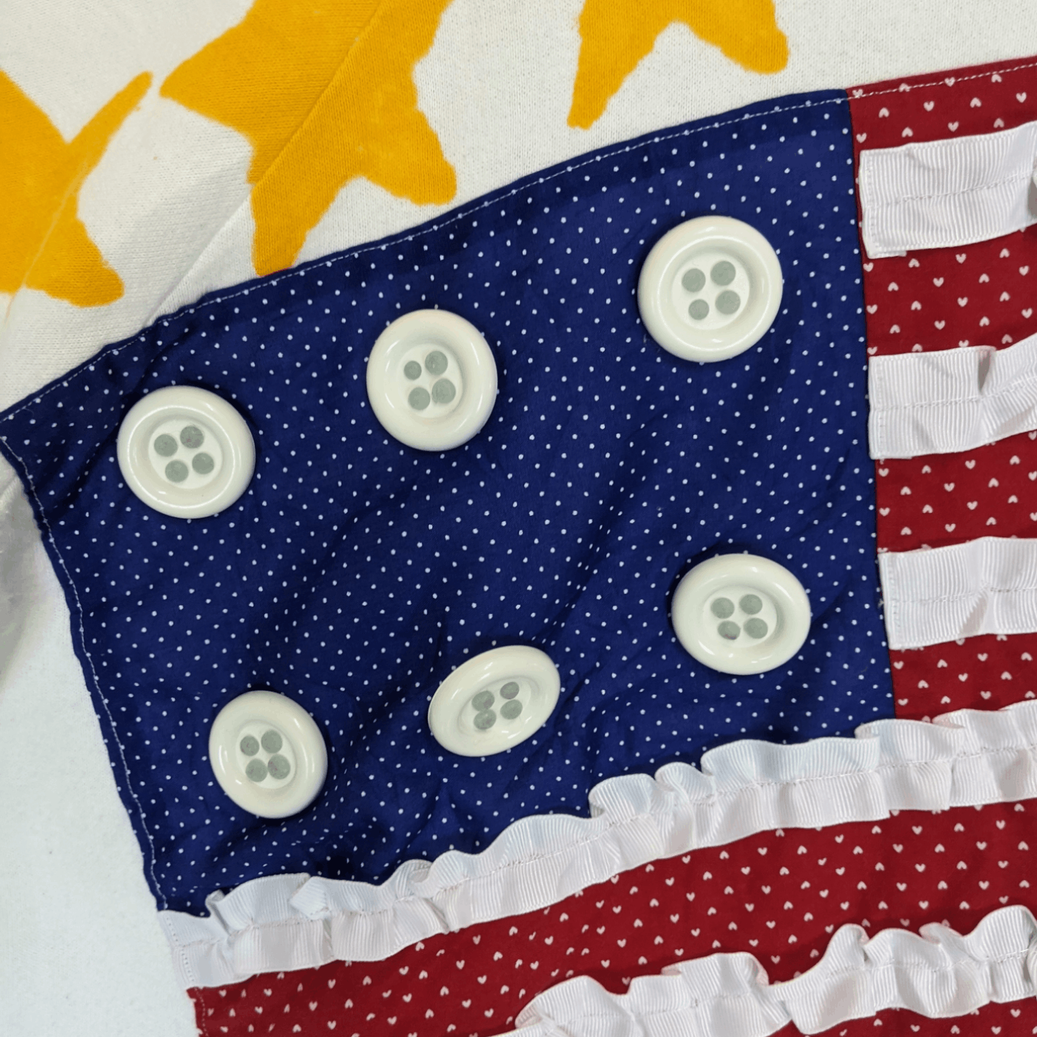 Fruit Of The Loom 80's JENNIFER RAINER x FOTL Us Flag Big Image Sweatshirt Size US XL / EU 56 / 4 - 5 Thumbnail