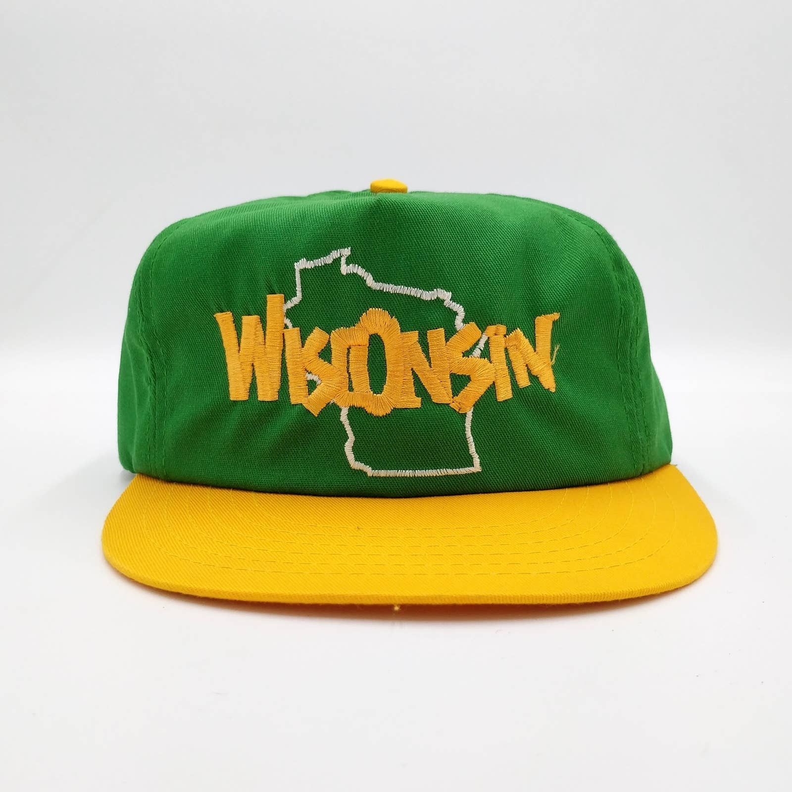 Vintage Vintage Wisconsin State Snapback Trucker Hat Union Made USA Size ONE SIZE - 2 Thumbnail