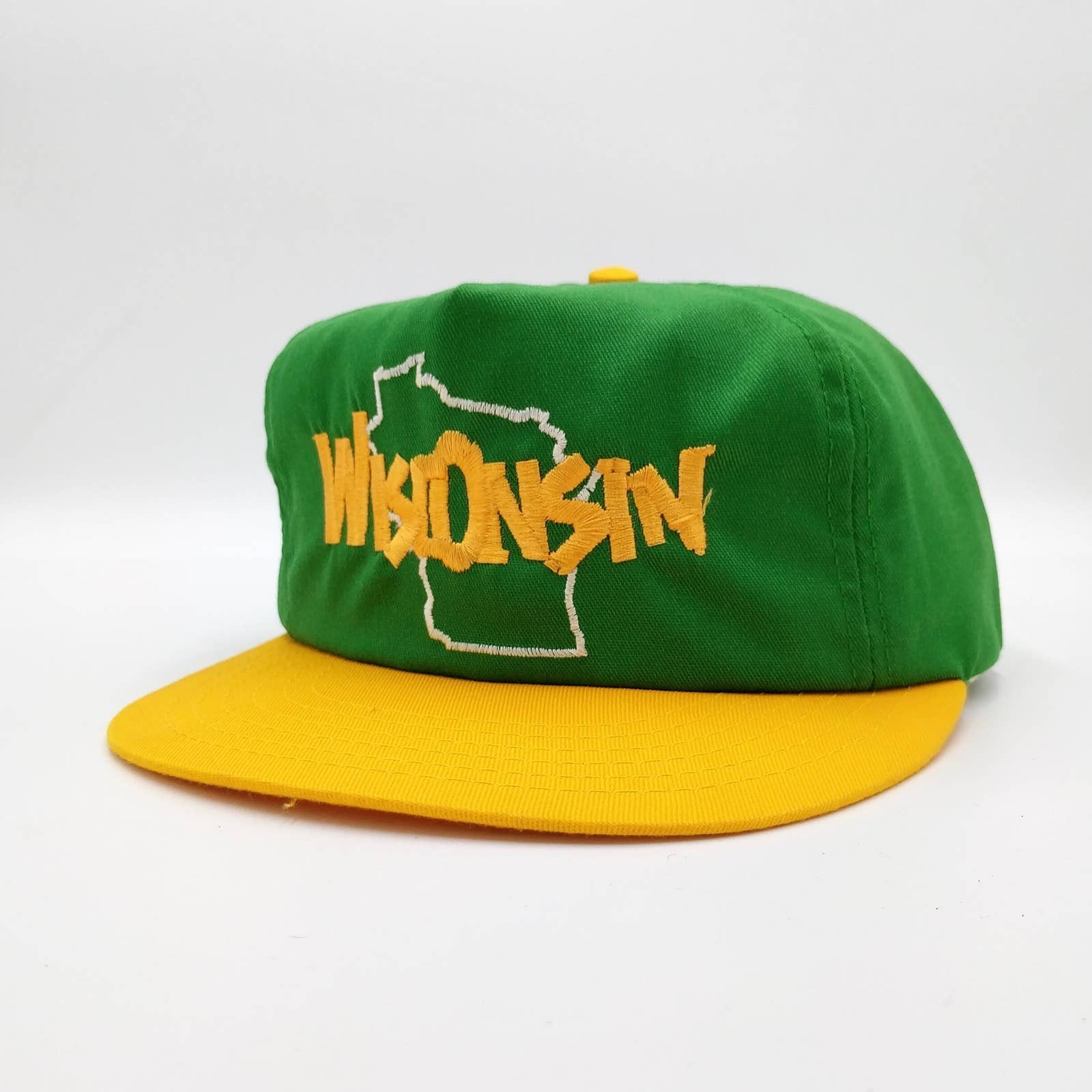 Vintage Vintage Wisconsin State Snapback Trucker Hat Union Made USA Size ONE SIZE - 3 Thumbnail