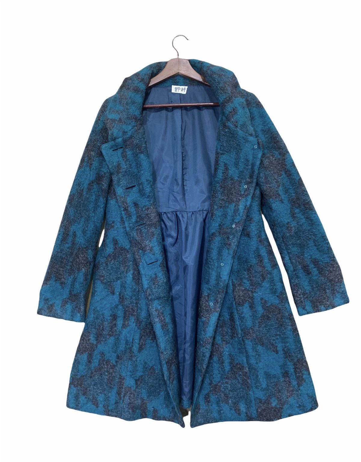 Japanese Brand × Other RENAULT Abstract Fullprint Mohair Parka Trench Coat Jacket Size M / US 6-8 / IT 42-44 - 3 Thumbnail