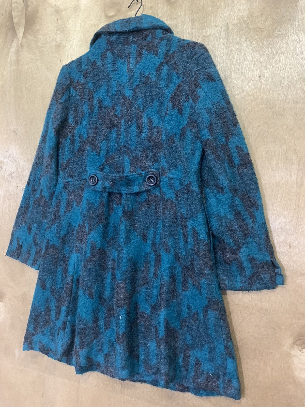 Japanese Brand × Other RENAULT Abstract Fullprint Mohair Parka Trench Coat Jacket Size M / US 6-8 / IT 42-44 - 13 Thumbnail