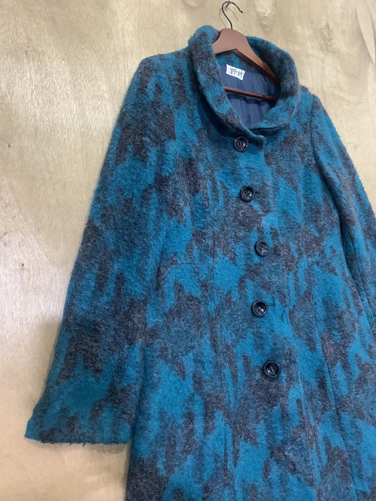 Japanese Brand × Other RENAULT Abstract Fullprint Mohair Parka Trench Coat Jacket Size M / US 6-8 / IT 42-44 - 6 Thumbnail