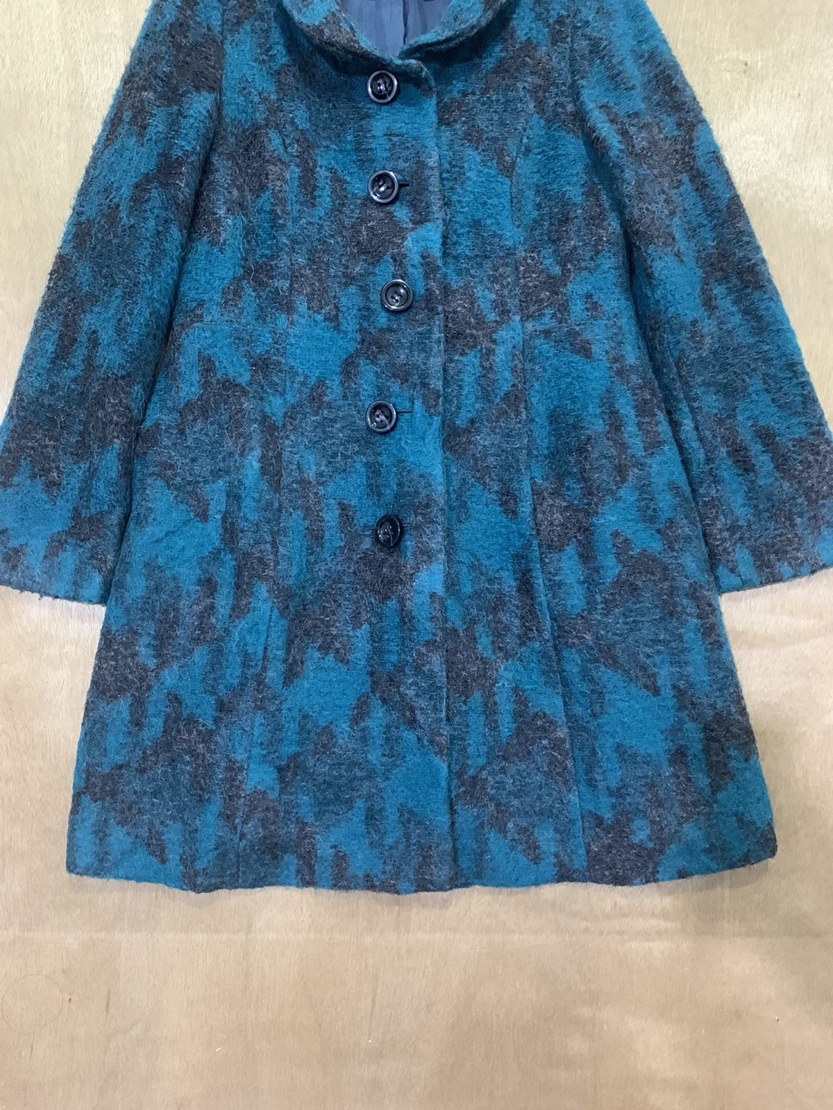 Japanese Brand × Other RENAULT Abstract Fullprint Mohair Parka Trench Coat Jacket Size M / US 6-8 / IT 42-44 - 5 Thumbnail