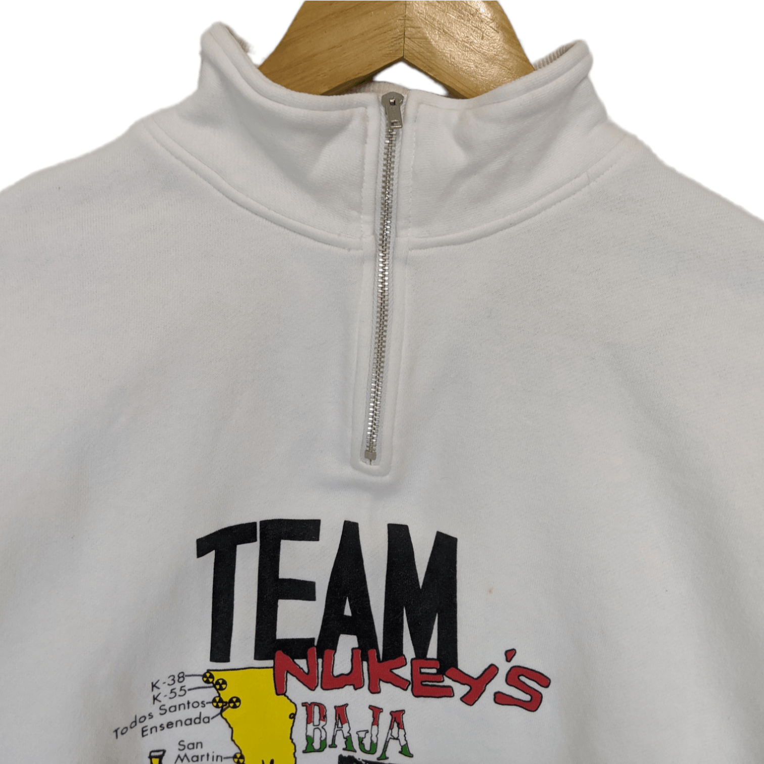 American Apparel 80's NUKEY DOG Teams USA Baja Adventure Surfwear Sweatshirt Size US M / EU 48-50 / 2 - 4 Thumbnail