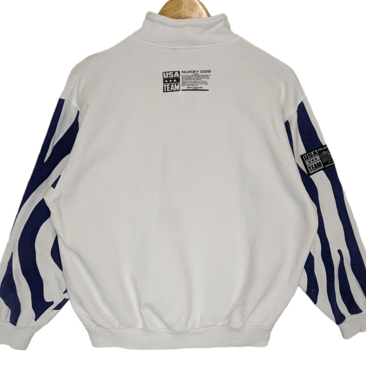 American Apparel 80's NUKEY DOG Teams USA Baja Adventure Surfwear Sweatshirt Size US M / EU 48-50 / 2 - 9 Thumbnail
