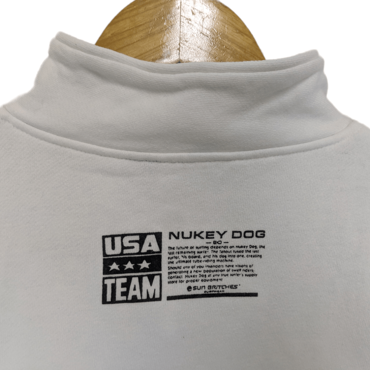 American Apparel 80's NUKEY DOG Teams USA Baja Adventure Surfwear Sweatshirt Size US M / EU 48-50 / 2 - 10 Thumbnail