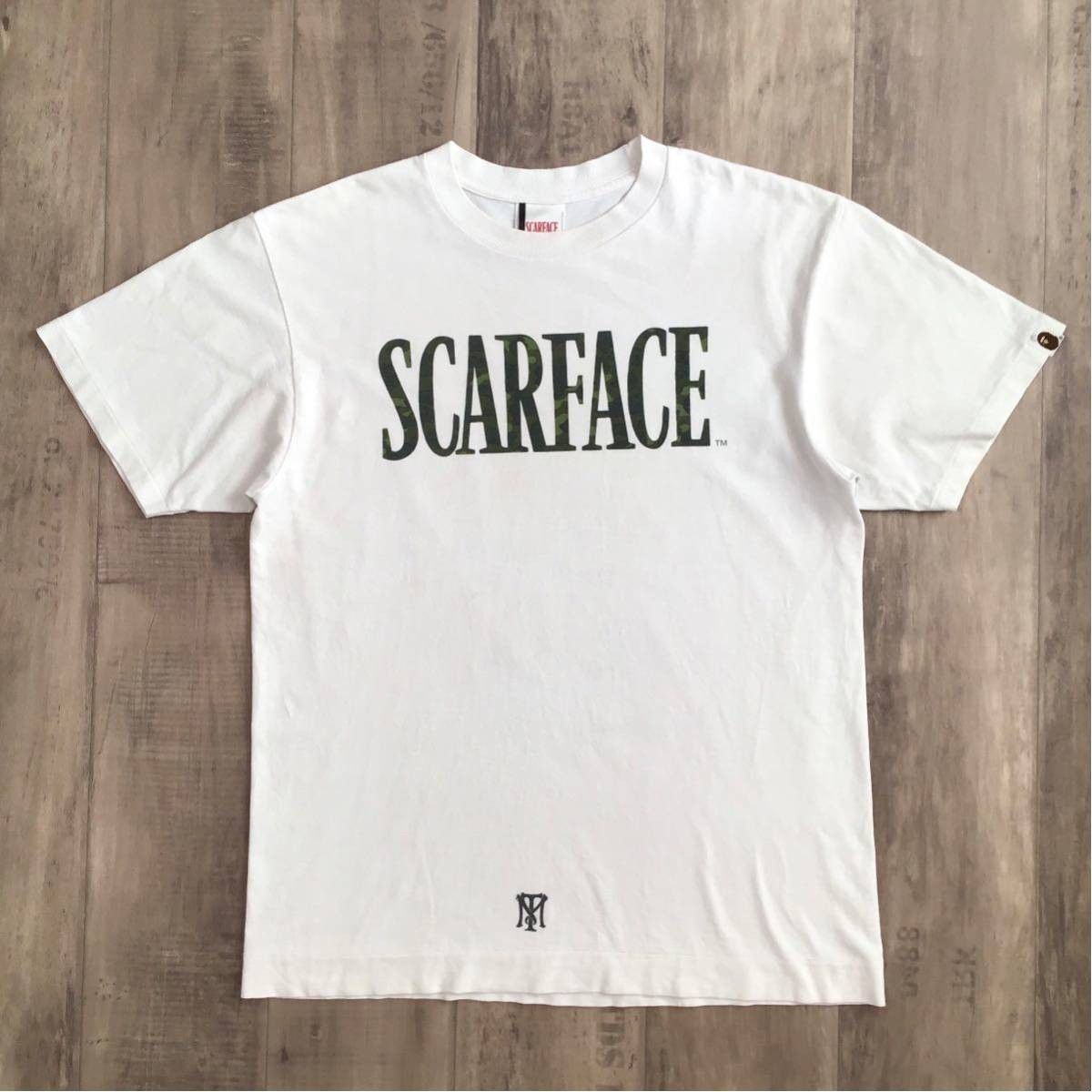 Bape × Nigo BAPE × scarface green camo T-shirt a bathing ape NIGO Size US M / EU 48-50 / 2 - 1 Thumbnail