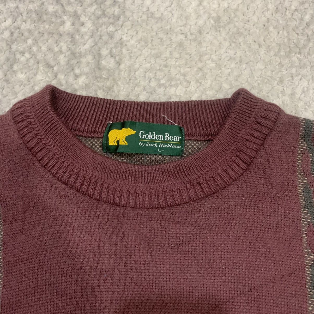 Aran Sweater Market × Golden Bear Vintage GOLDEN BEAR Crewneck Pure Knitwear Pullover Sweater Size US M / EU 48-50 / 2 - 10 Thumbnail