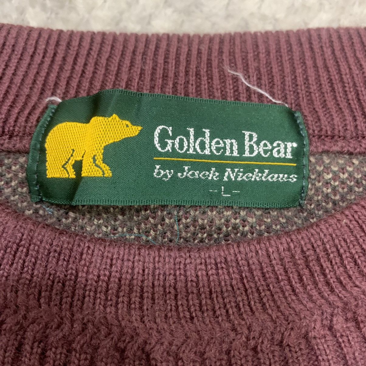 Aran Sweater Market × Golden Bear Vintage GOLDEN BEAR Crewneck Pure Knitwear Pullover Sweater Size US M / EU 48-50 / 2 - 15 Thumbnail