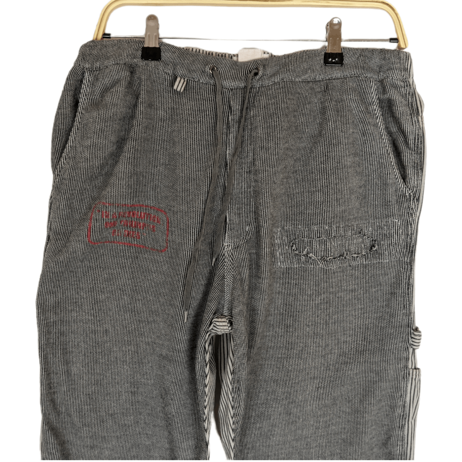 Japanese Brand Japan QUENCH Striped Mechanic Pant Size US 32 / EU 48 - 4 Thumbnail