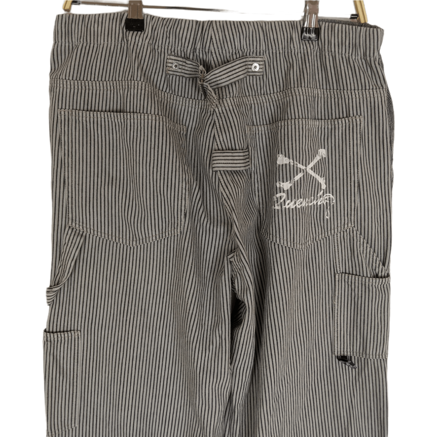 Japanese Brand Japan QUENCH Striped Mechanic Pant Size US 32 / EU 48 - 6 Thumbnail