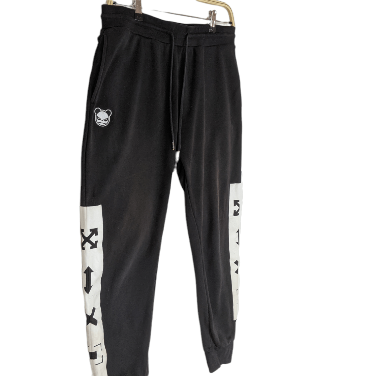 Japanese Brand HIPANDA Sidetape Jogger Pant Off White Style Size US 32 / EU 48 - 3 Thumbnail