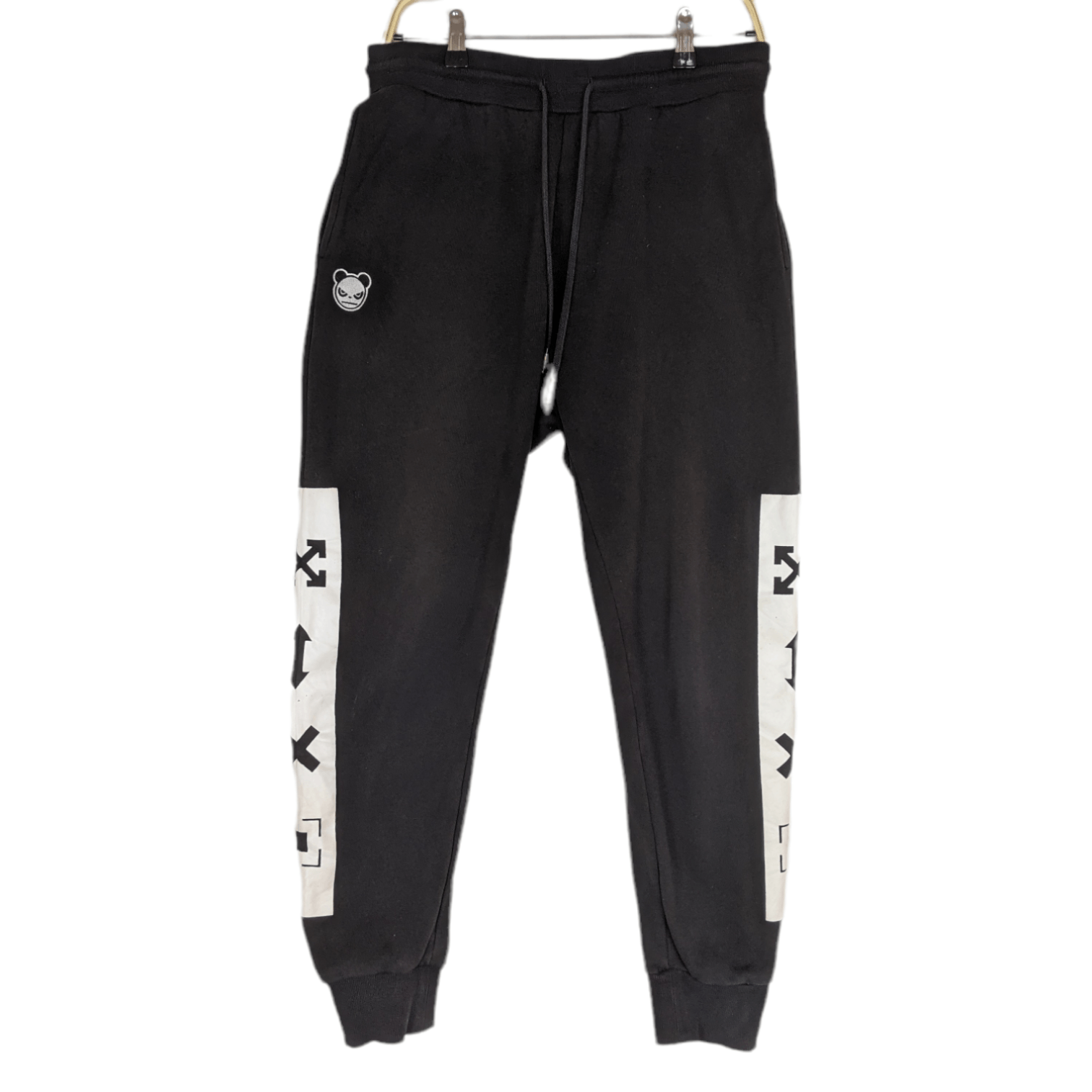 Japanese Brand HIPANDA Sidetape Jogger Pant Off White Style Size US 32 / EU 48 - 2 Thumbnail